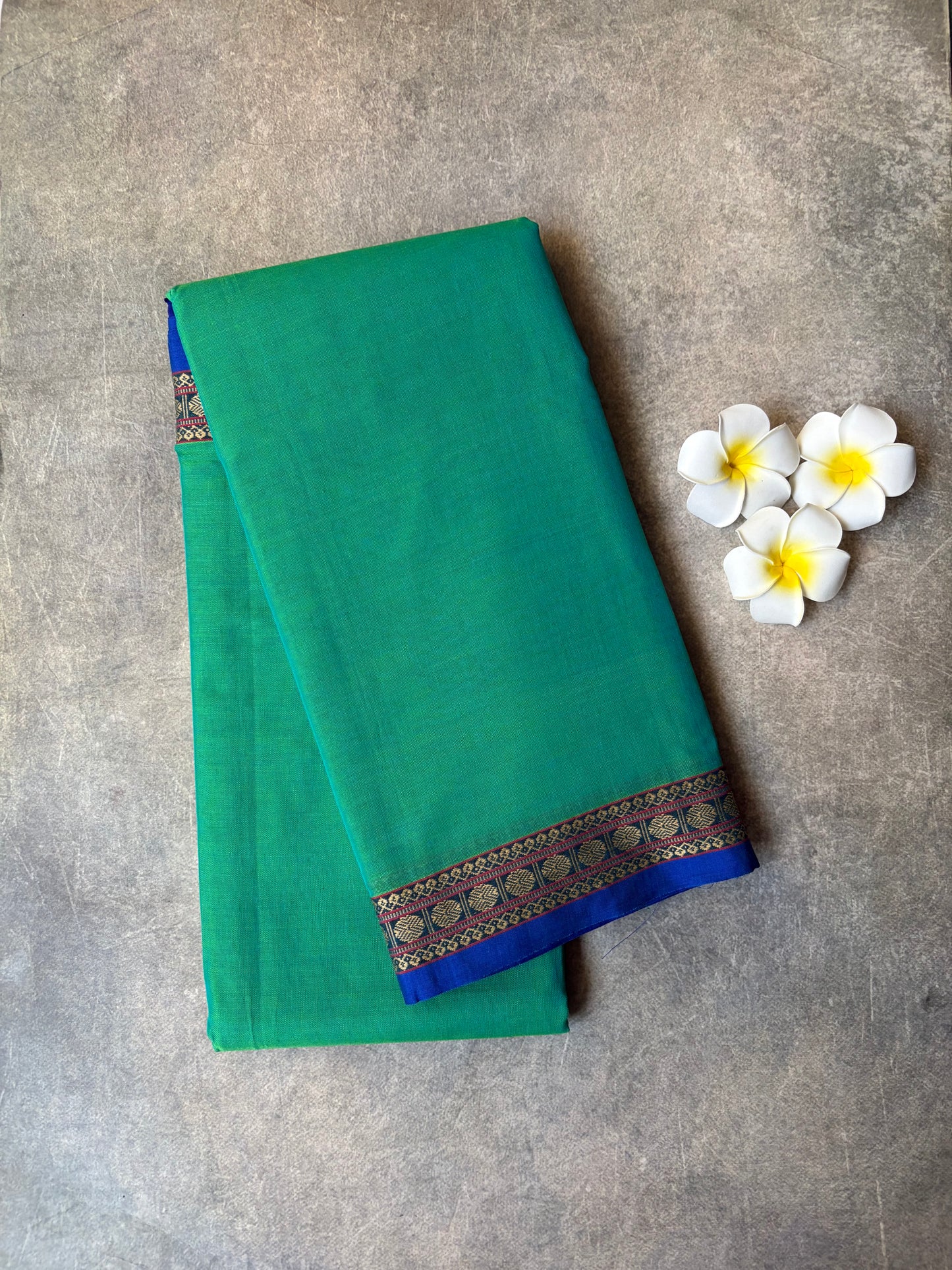 Narayanpet Cotton Saree Rama Green | TLL441
