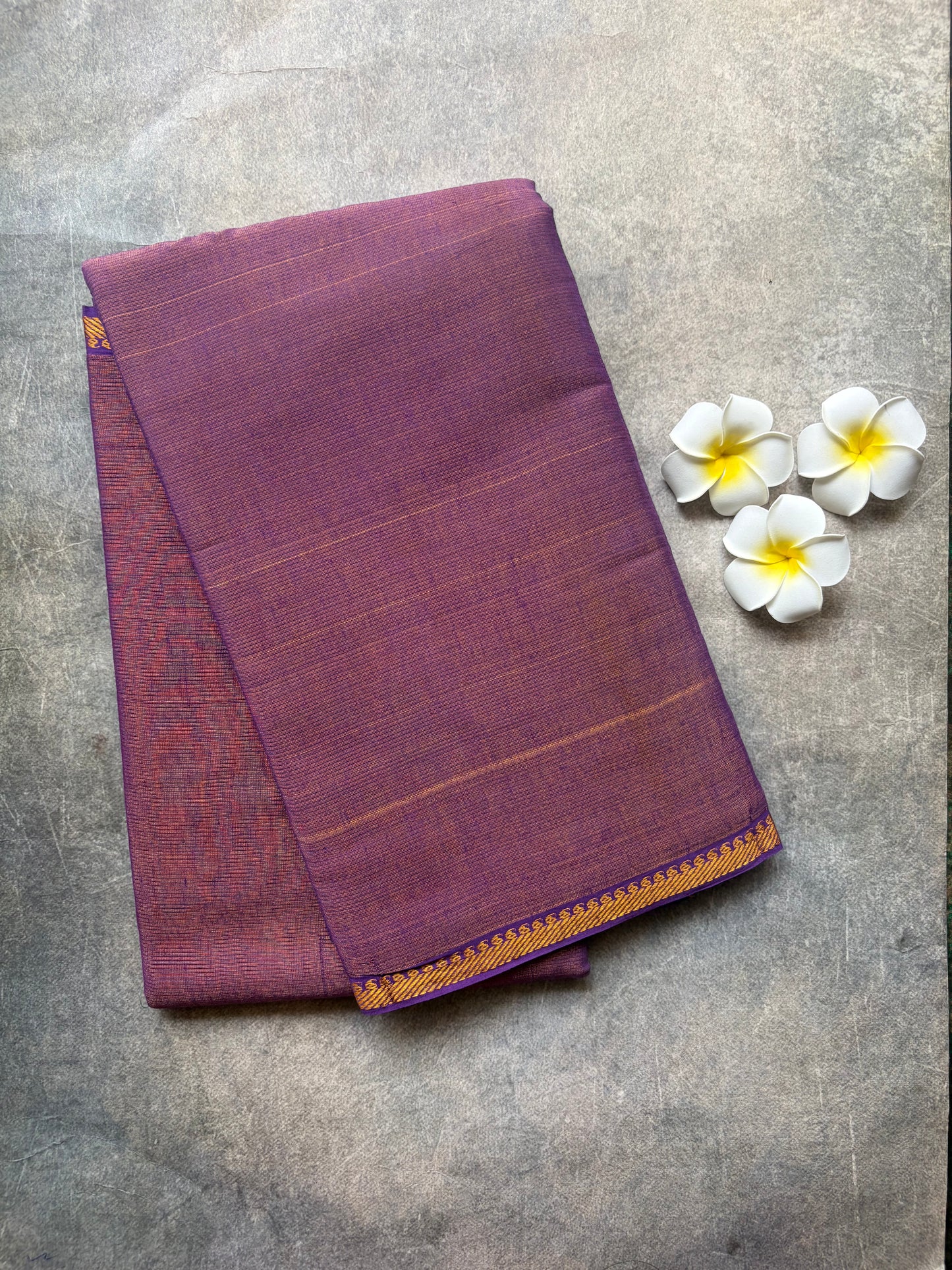 Tissue Sungudi Cotton Saree Purple | TLL384