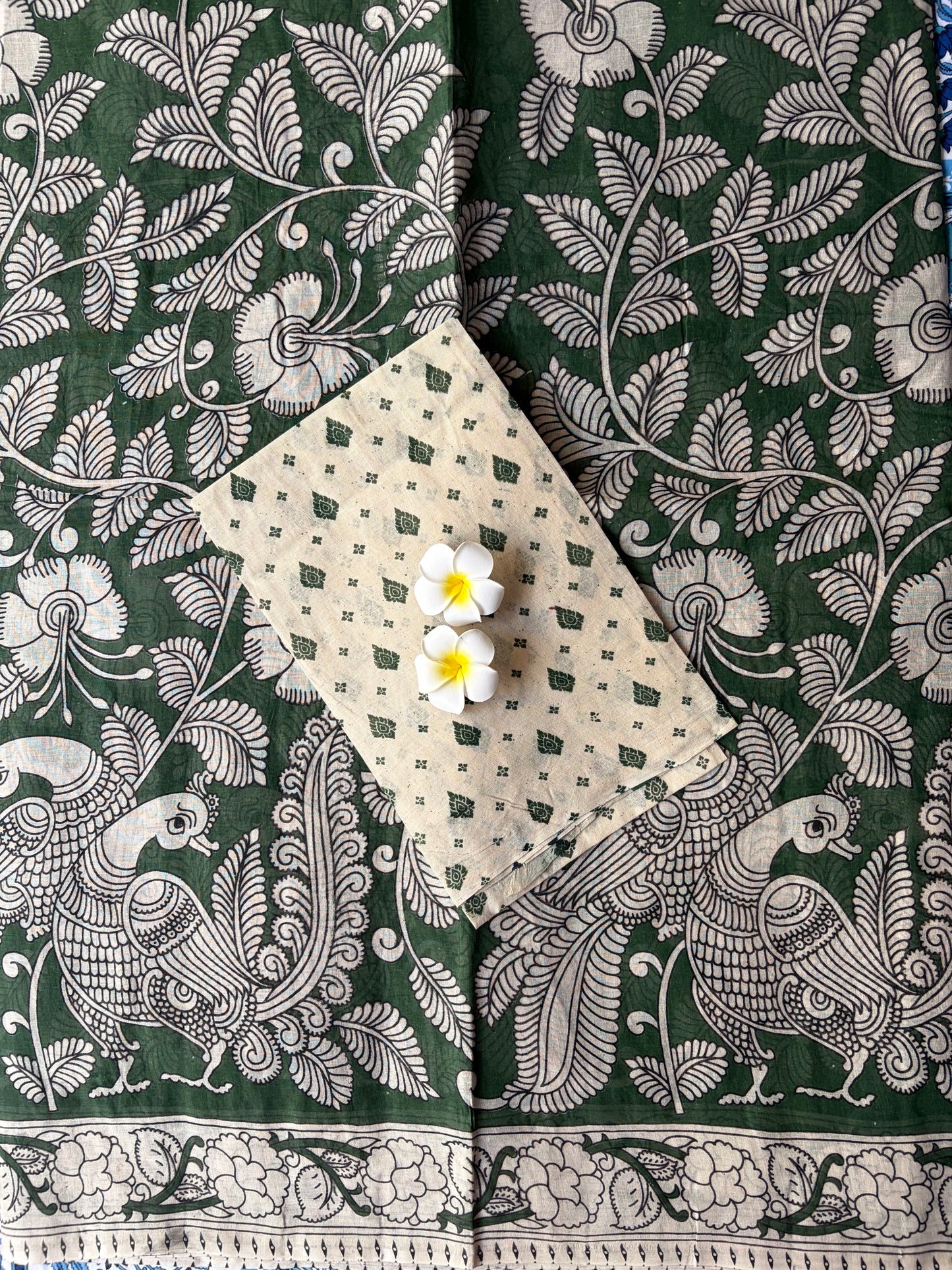 Peacock Kalamkari Green | TLL577