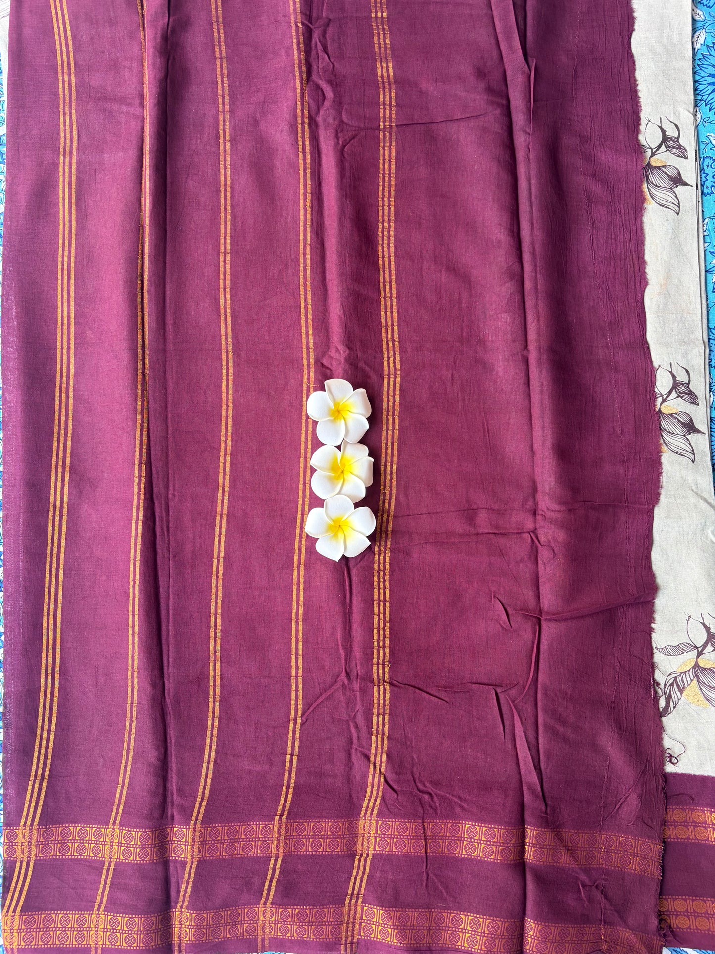 Soft Sungudi Cotton Saree| Golden Moon Body with Grey | TLL132