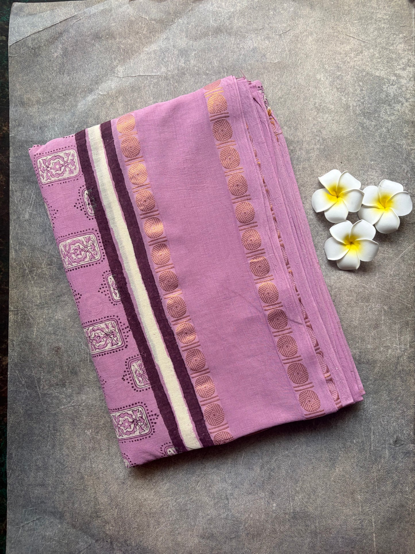 Handloom Sungudi Cotton Saree Baby Pink | TLL387