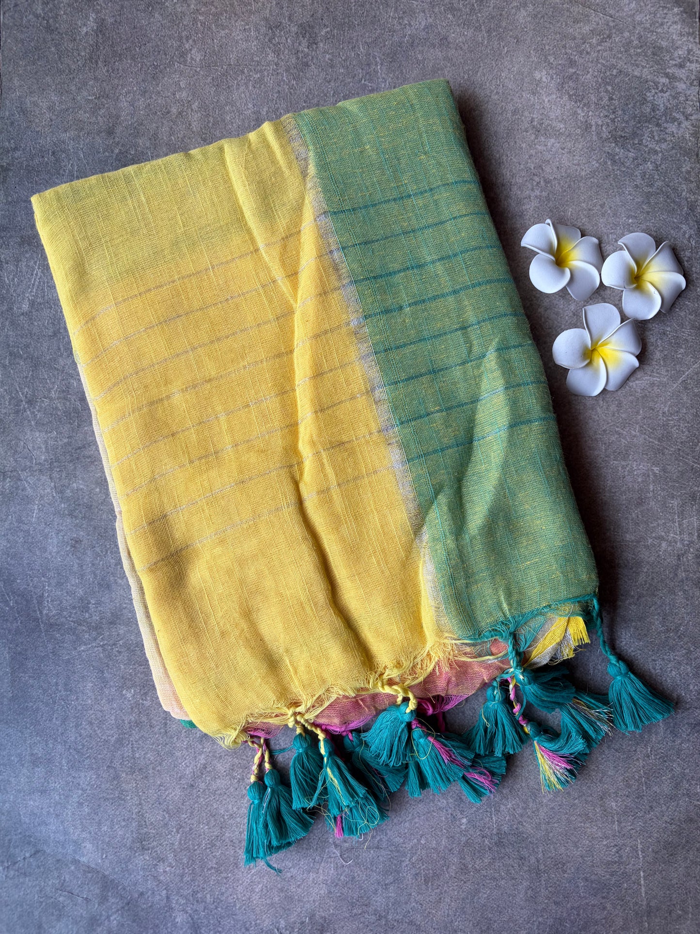 Khadi Cotton Saree Multi-Colour | TLL711