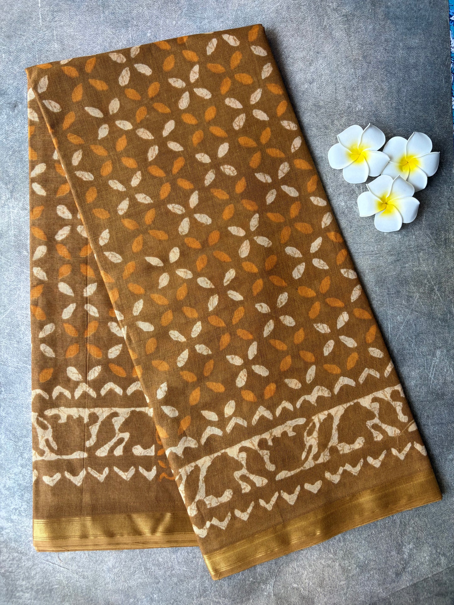 Daily Wear Soft Cotton Saree Mustard Yellow Under Budget | TLL225