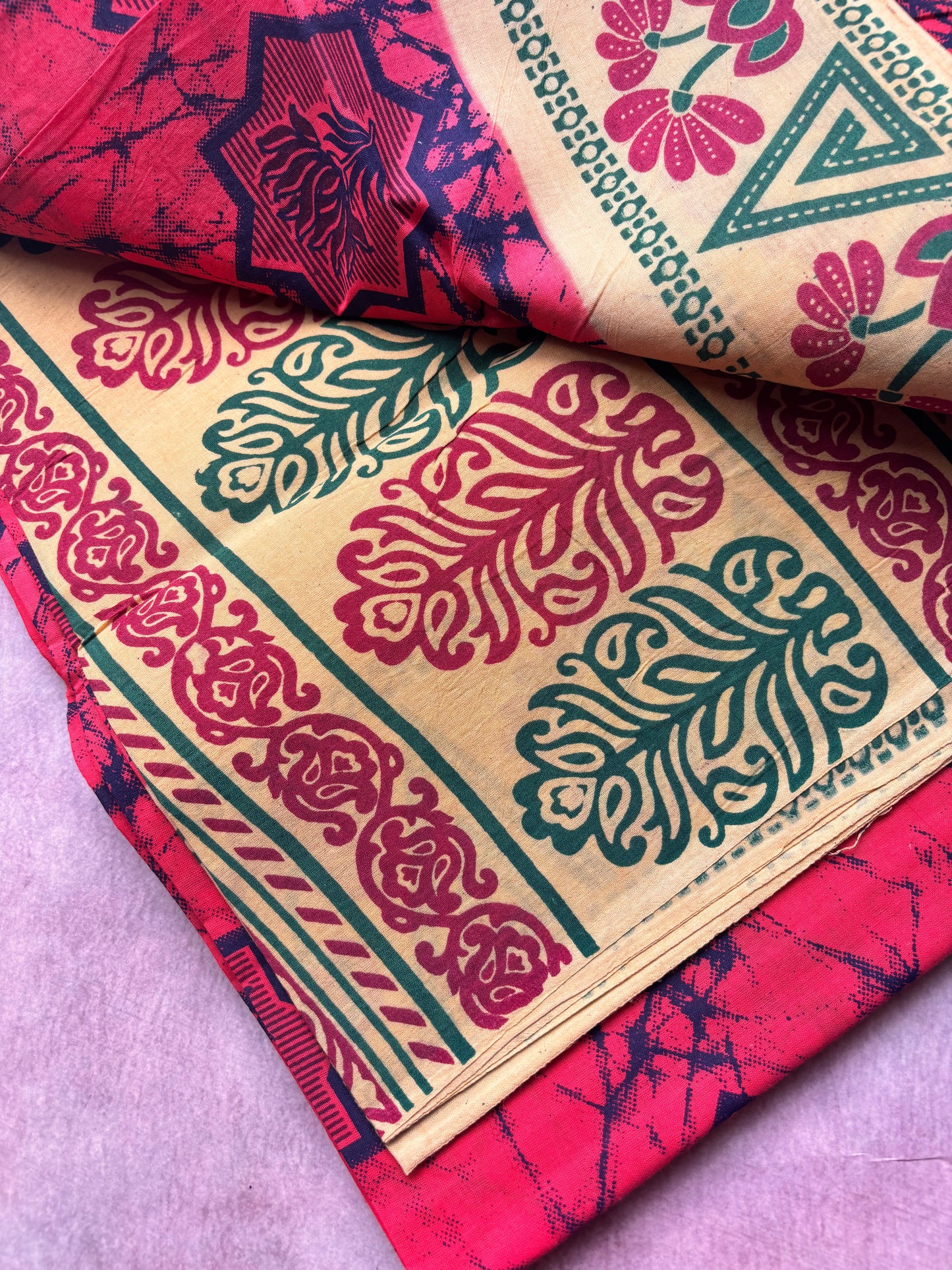 Classic Madurai Sungudi Cotton Saree in Electric Pink – Elegant Office & Formal Wear (Includes Blouse Piece)