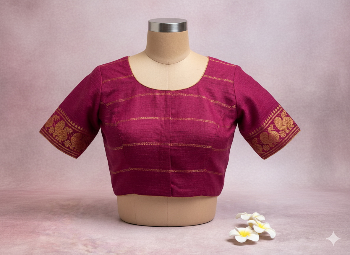 Light Purple Velthari Cotton Blouse piece