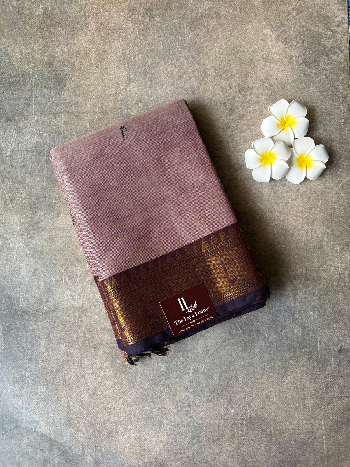 Kanchi Cotton Saree Rose Brown | TLL658
