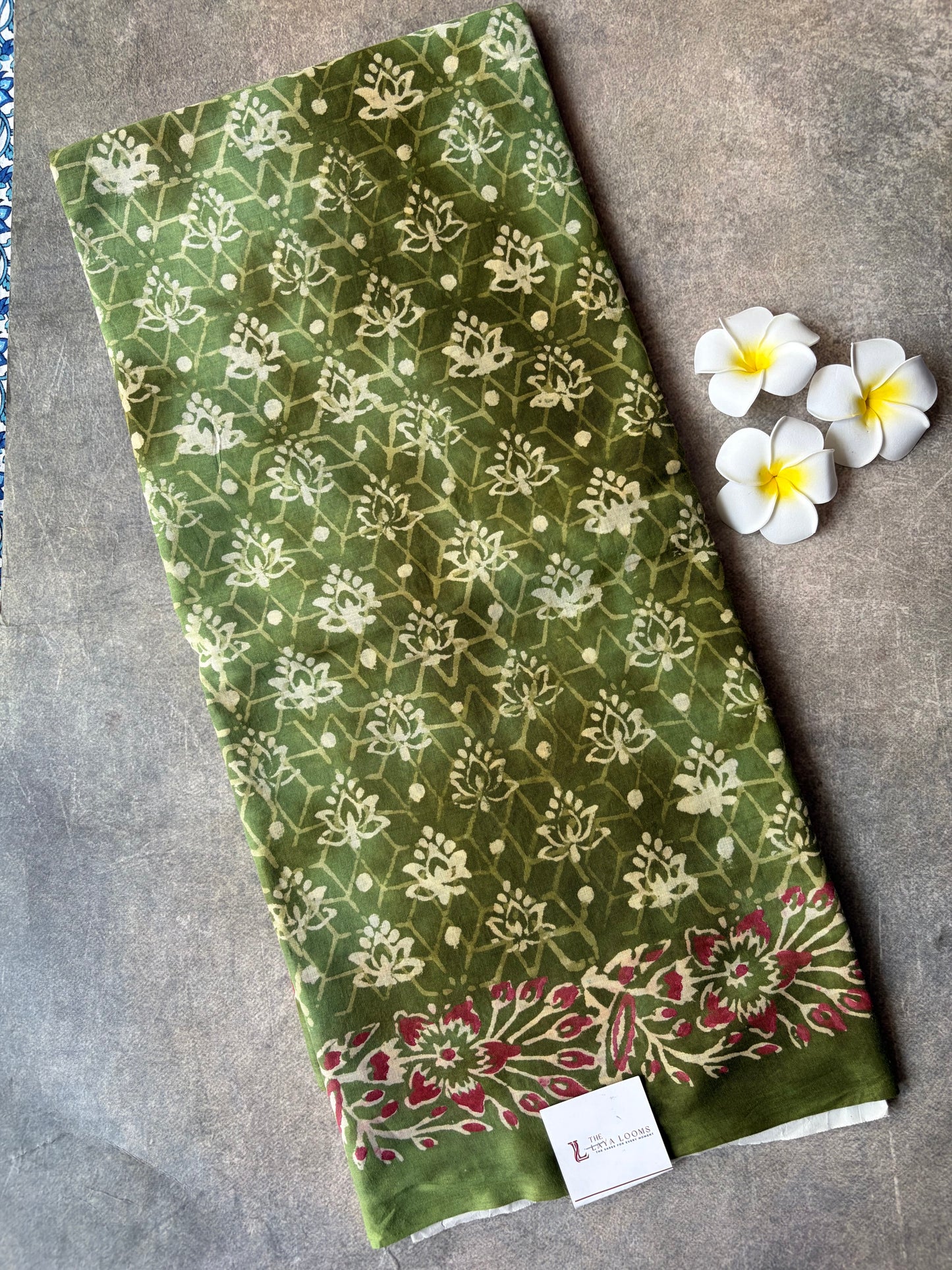 Soft Sungudi Cotton Saree Green | TLL607
