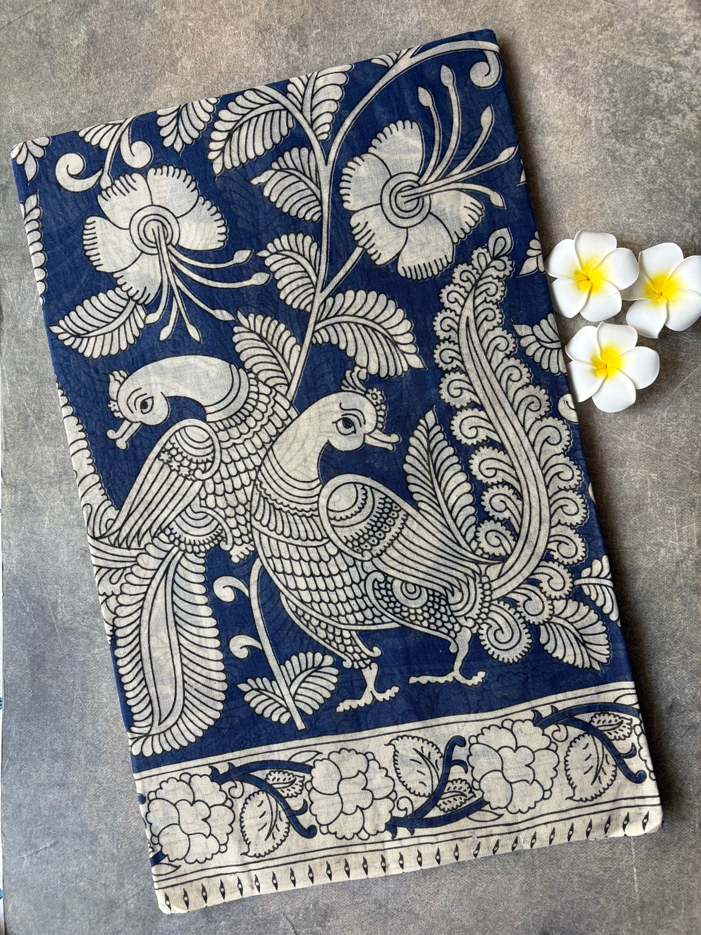 Peacock Kalamkari Blue | TLL579