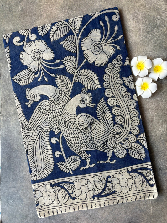 Peacock Kalamkari Blue | TLL579