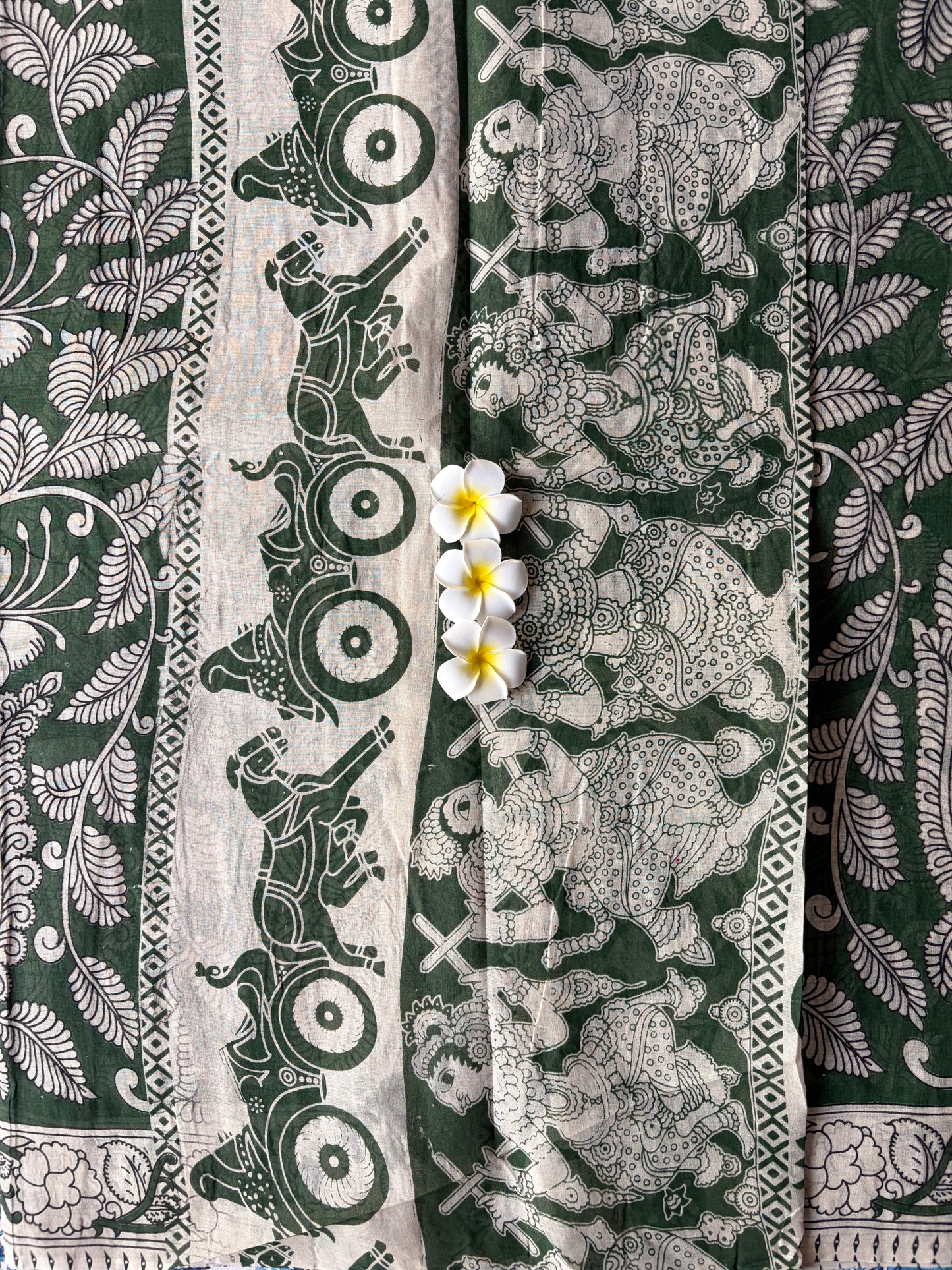 Peacock Kalamkari Green | TLL577