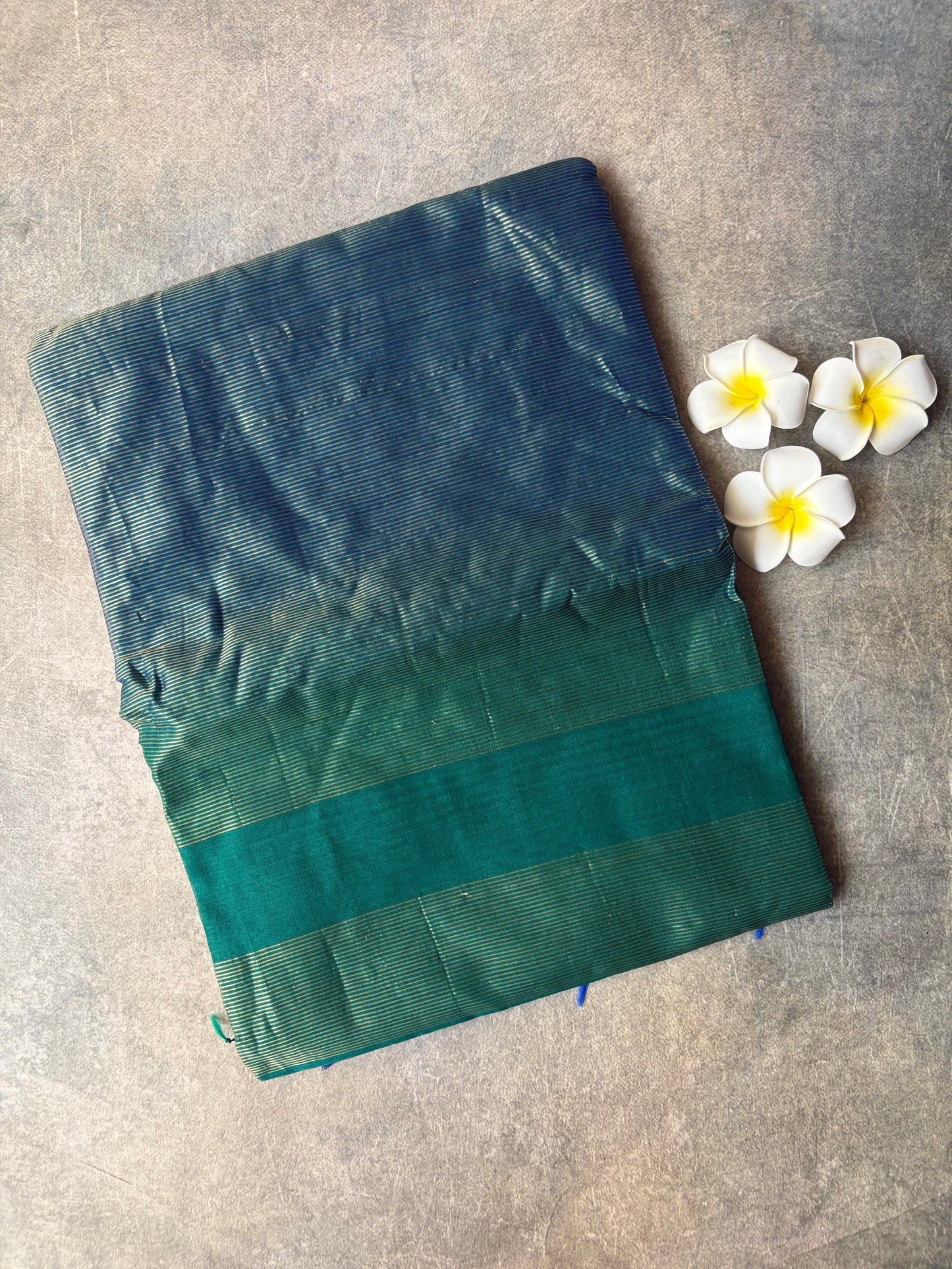 Pure Silk Saree Dark Green | TLL350