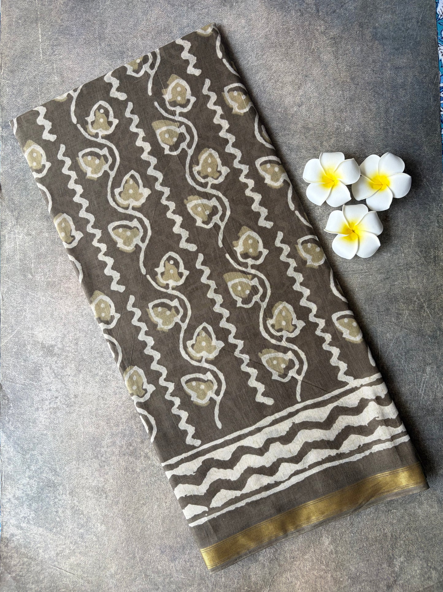 Daily Wear Soft Cotton Saree Cement Colour Under Budget | TLL229