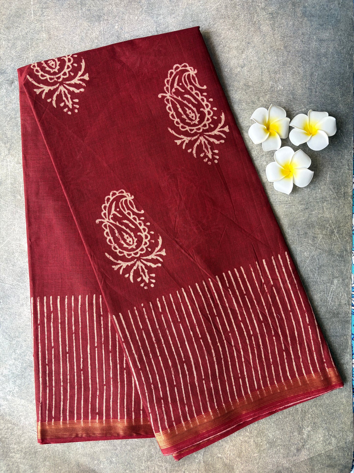 Daily Wear Soft Cotton Saree Maroon Under Budget | TLL228