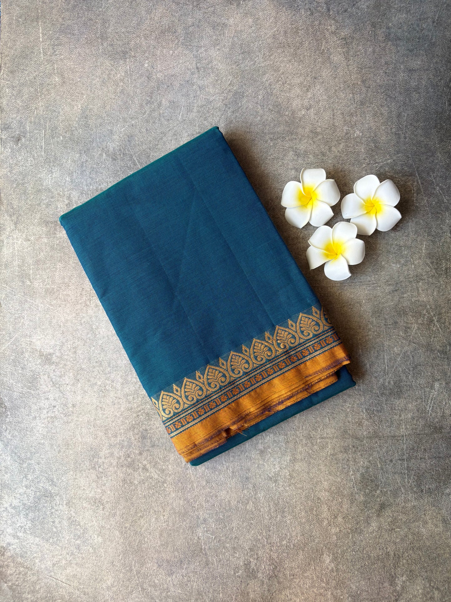 Chettinadu Cotton Saree Blue Colour | TLL187