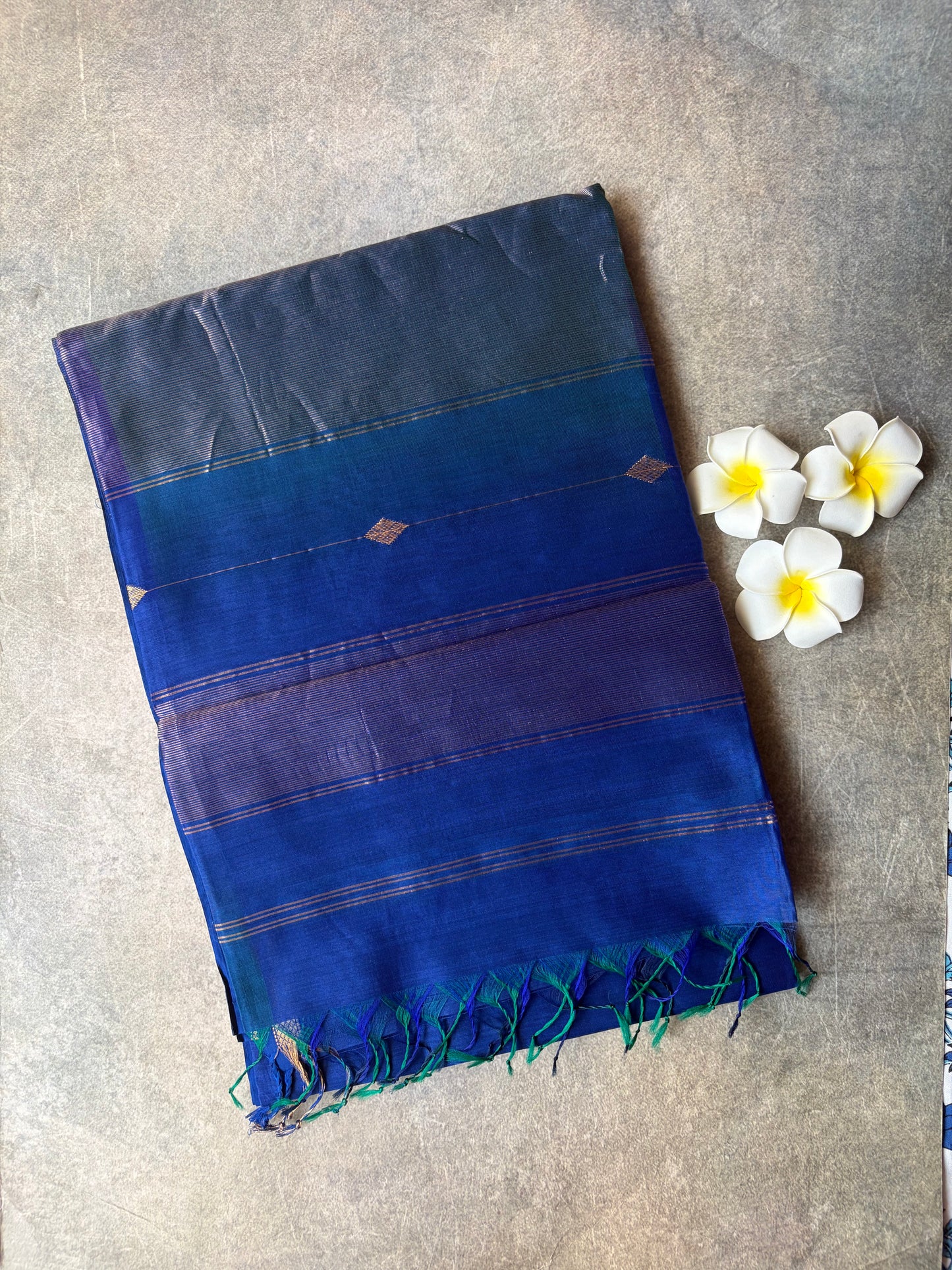 Pure silk Saree Royal Blue | TLL348
