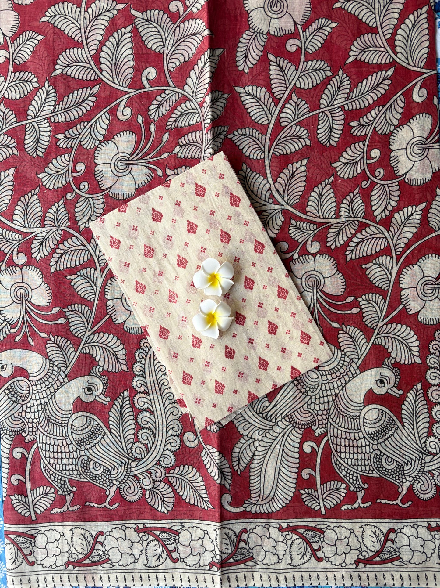 Peacock Kalamkari Red | TLL578