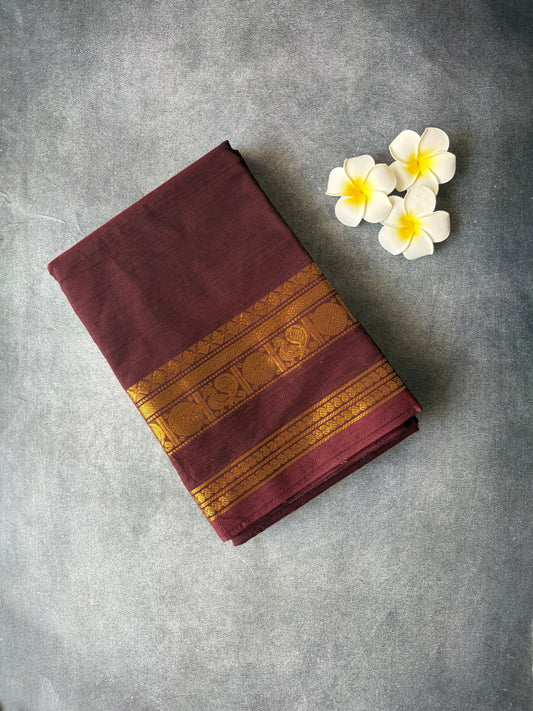 Light Green Sungudi Saree with Maroon Border | TLL182