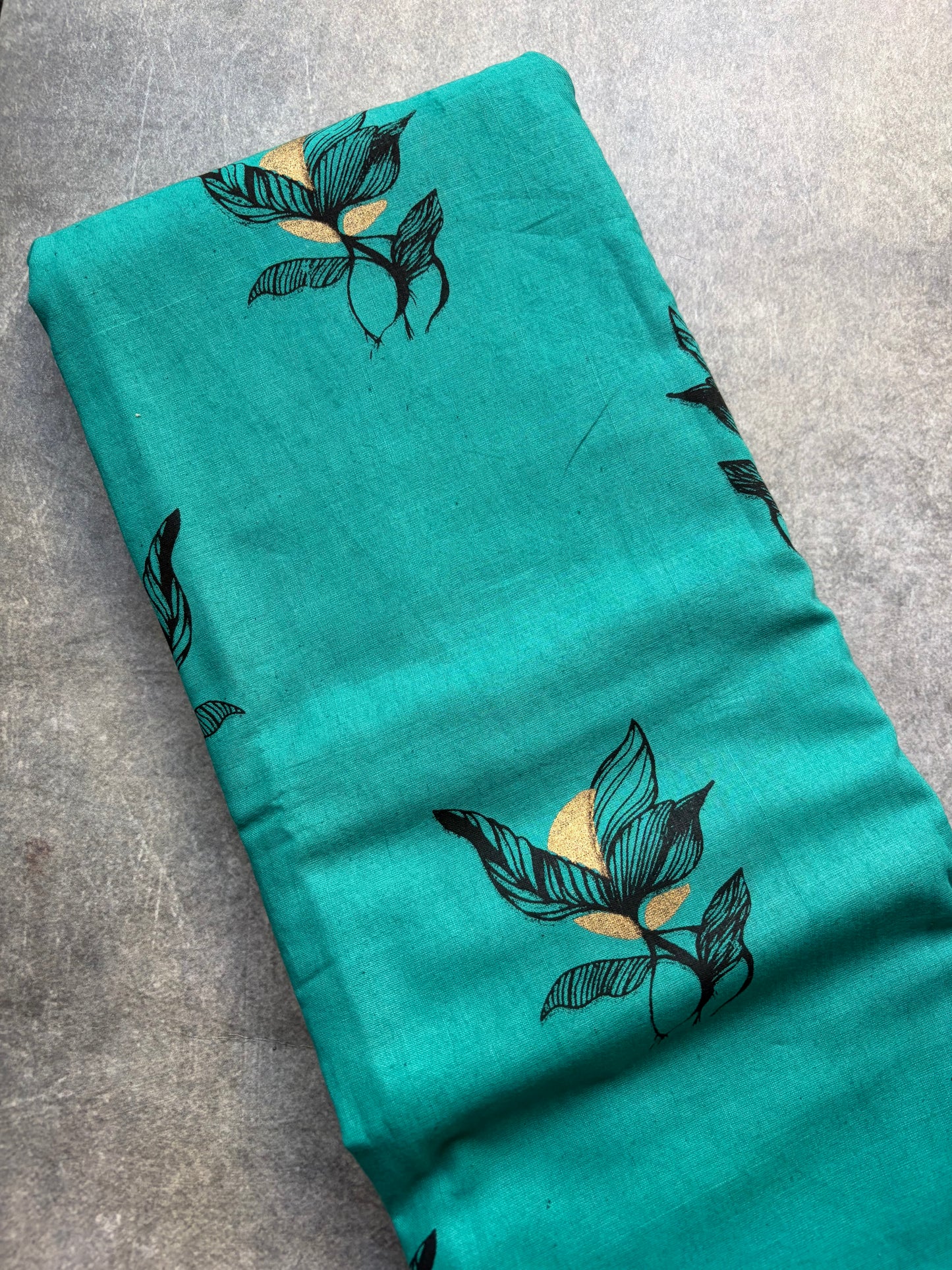 Soft Sungudi | Rama Blue Body with Navy Blue Border