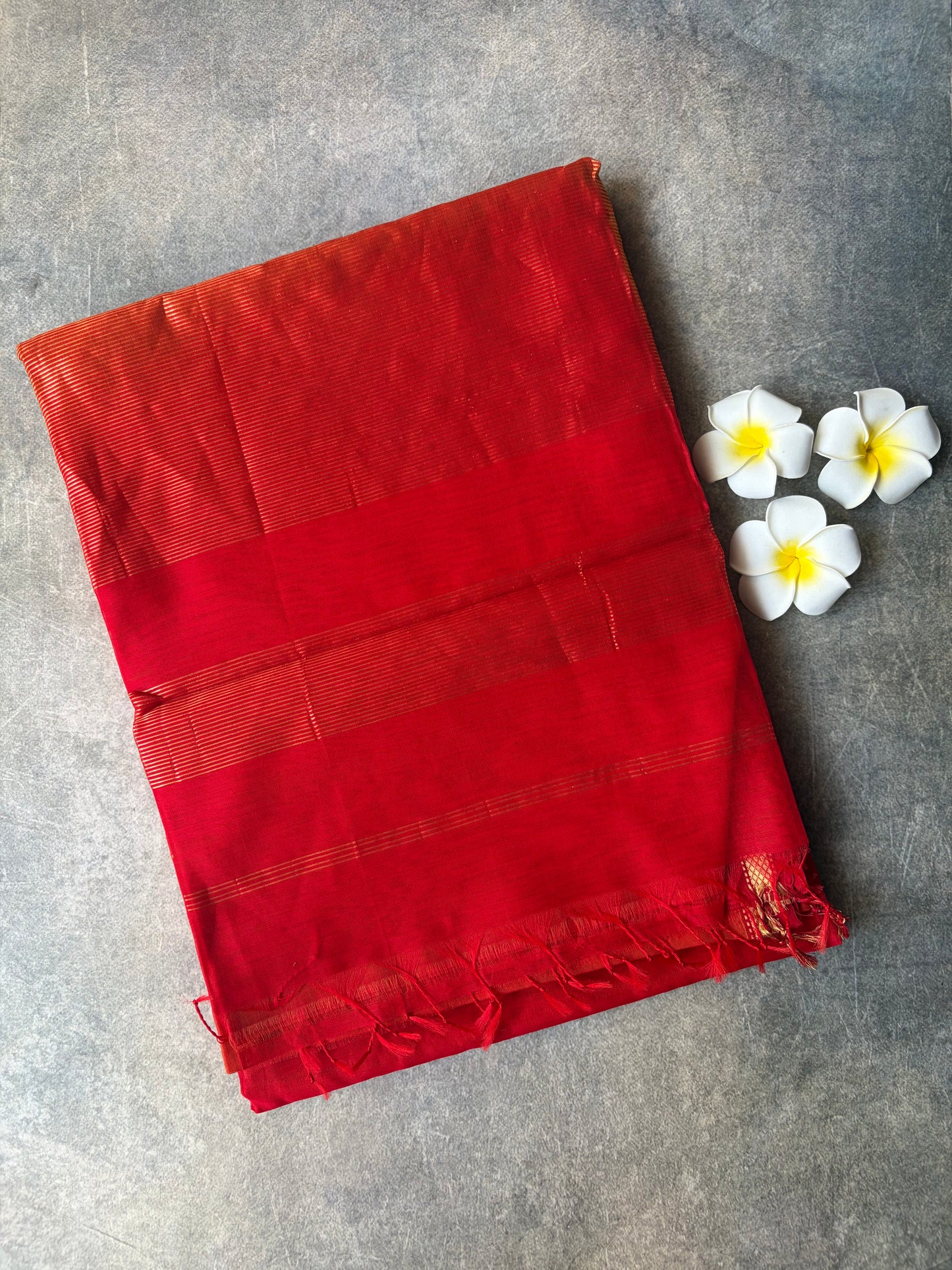 Pure Silk Saree Red | TLL349