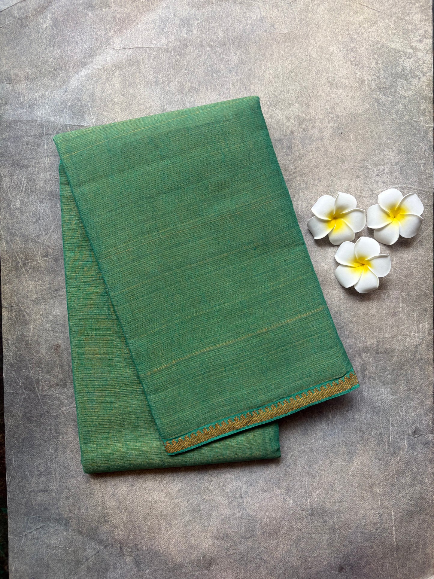 Tissue Sungudi Cotton Saree Light Green | TLL385