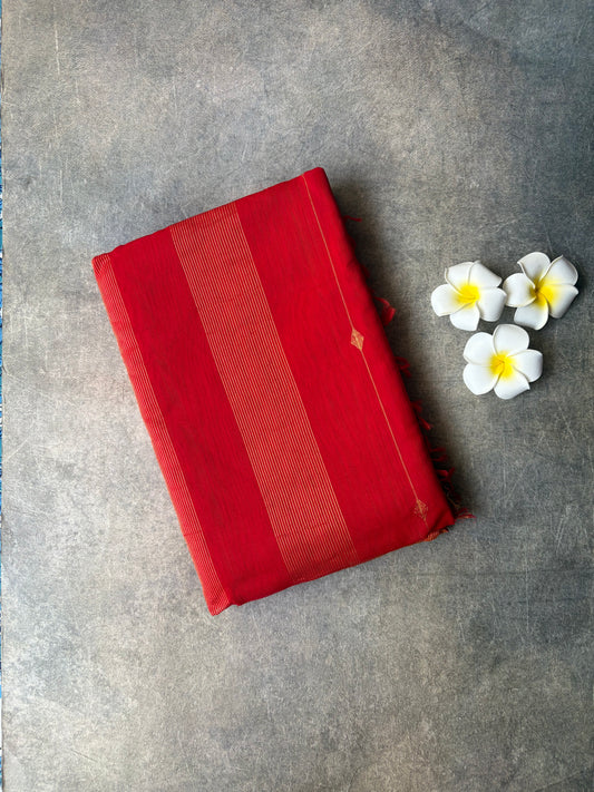 Pure Silk Saree Red | TLL349