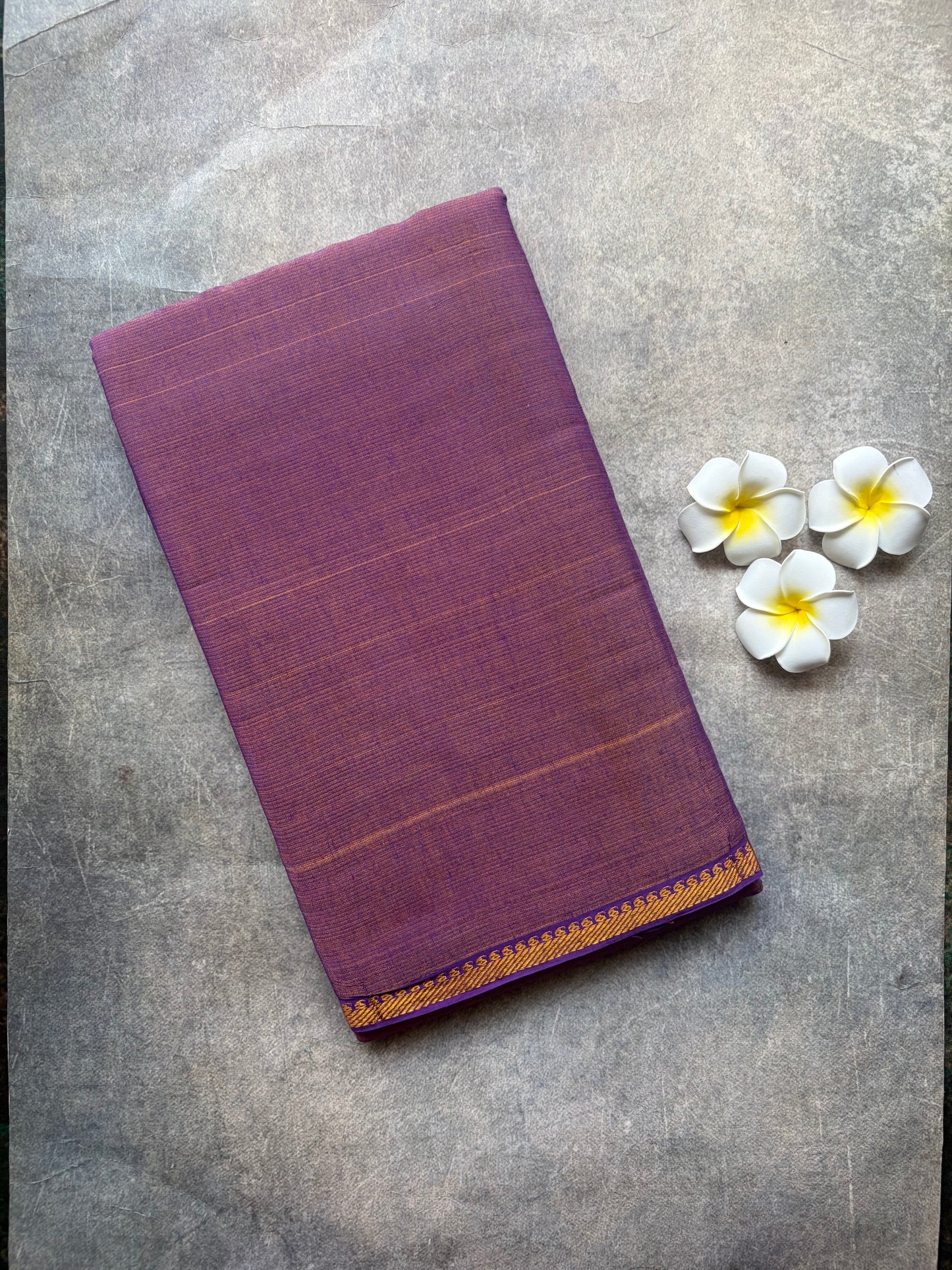 Tissue Sungudi Cotton Saree Purple | TLL384
