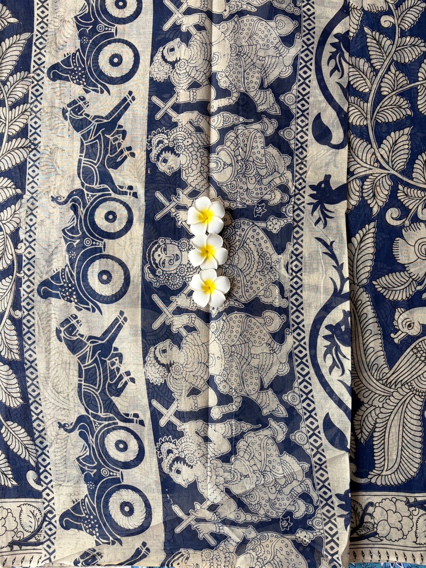 Peacock Kalamkari Blue | TLL579