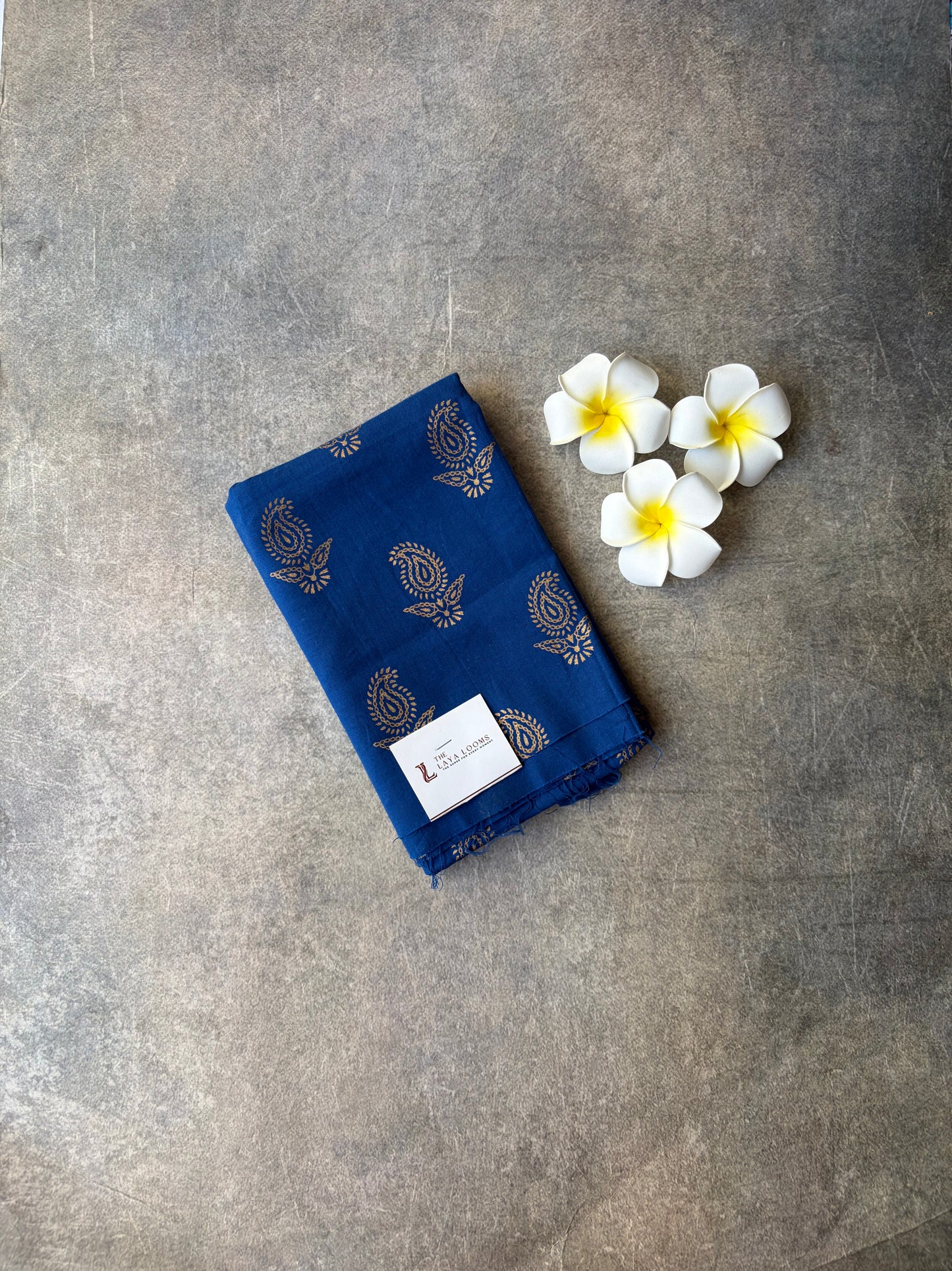 Blue Sungudi cotton Blouse Piece | TLL245