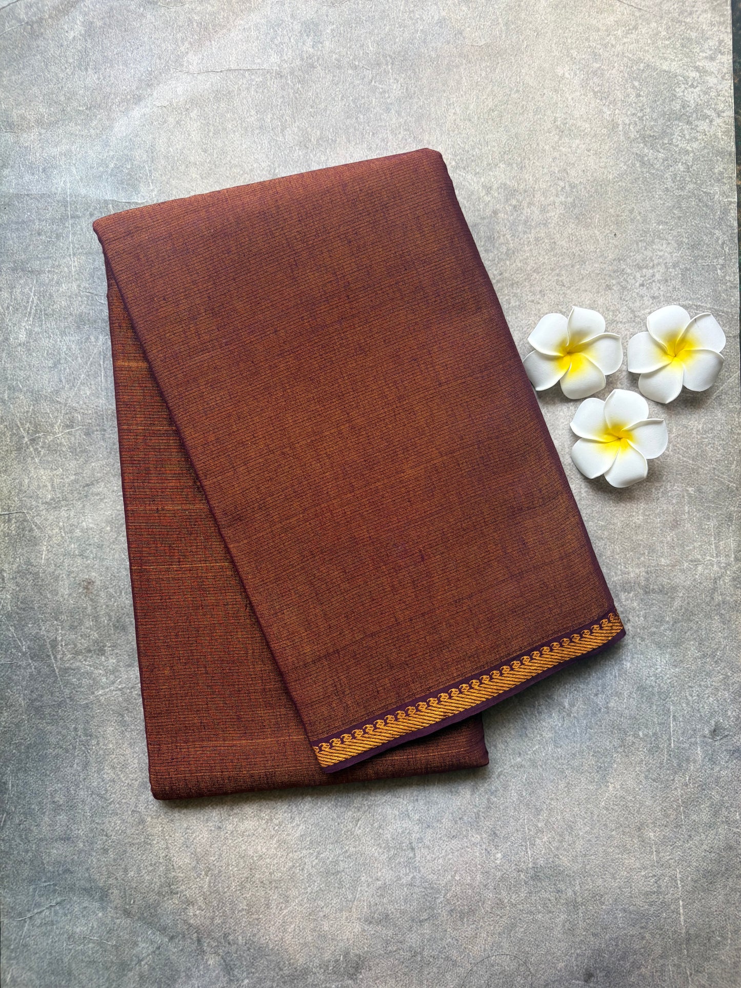 Tissue Sungudi Cotton Saree Maroon | TLL386