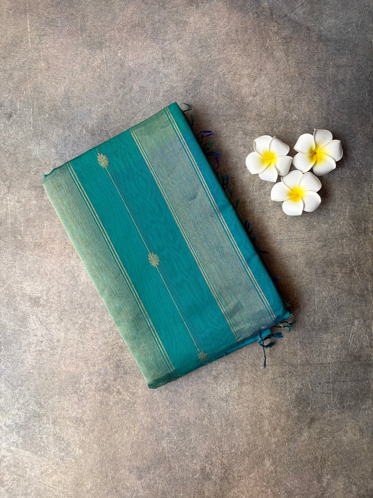 Pure silk Saree Teal Green | TLL346