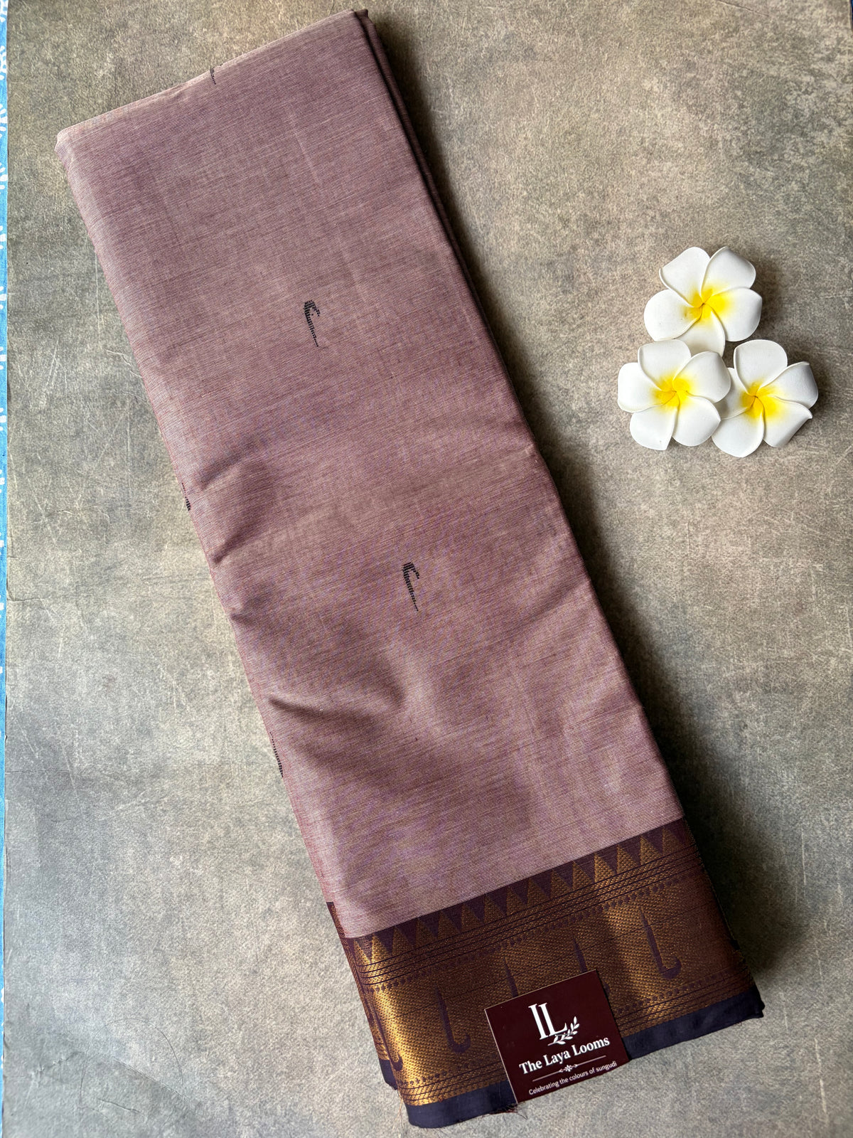 Kanchi Cotton Saree Rose Brown | TLL658