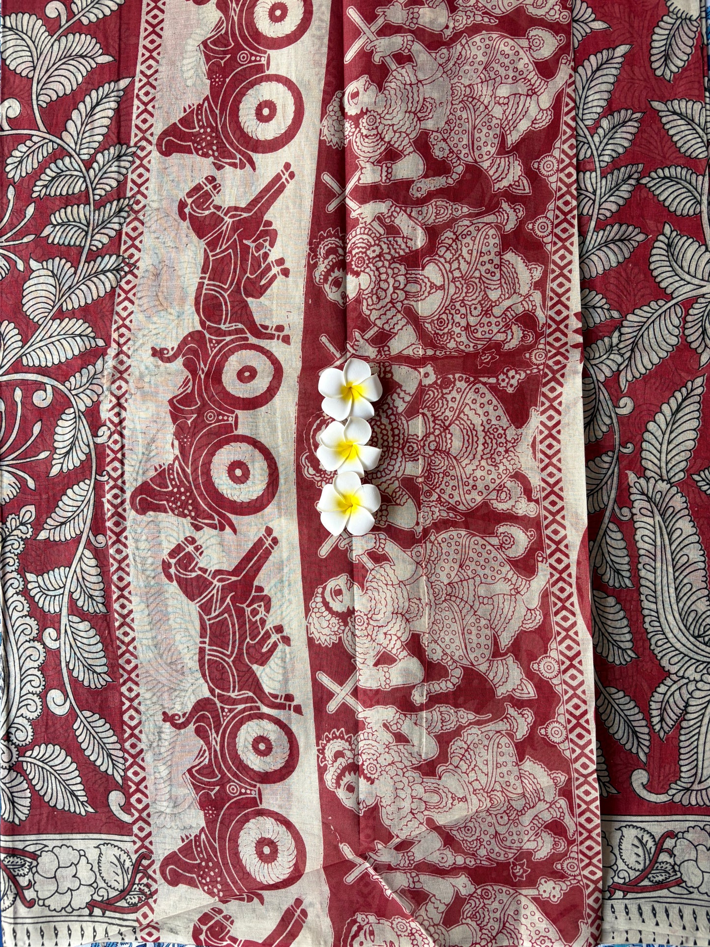 Peacock Kalamkari Red | TLL578