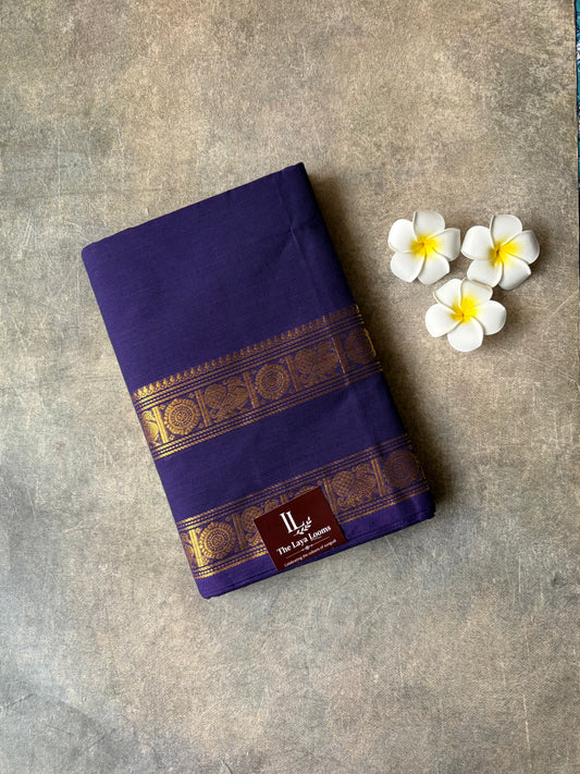 Kanchi Cotton Saree Purple | TLL670