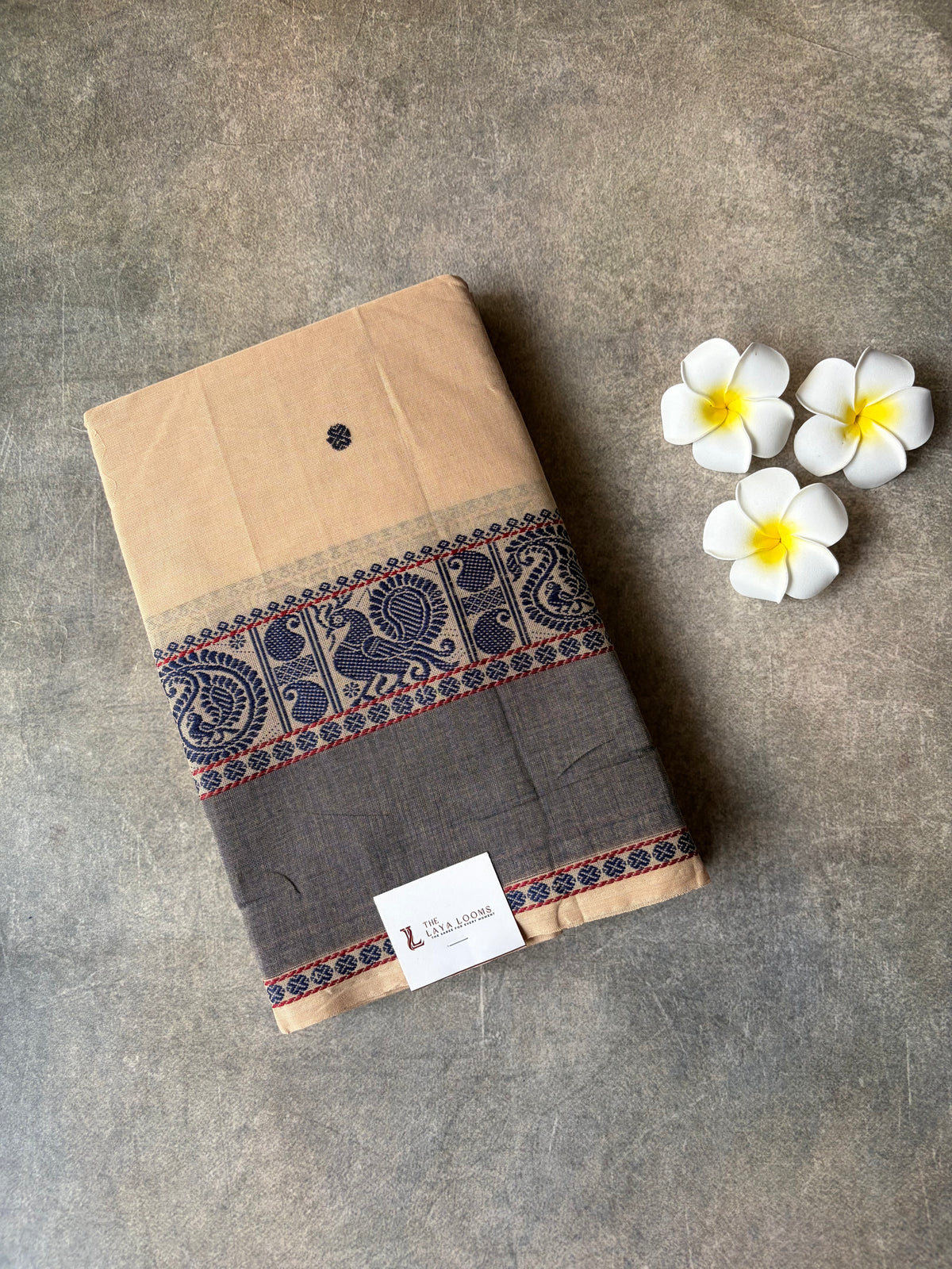 Kanchi Cotton Saree Biscuit Colour | TLL654