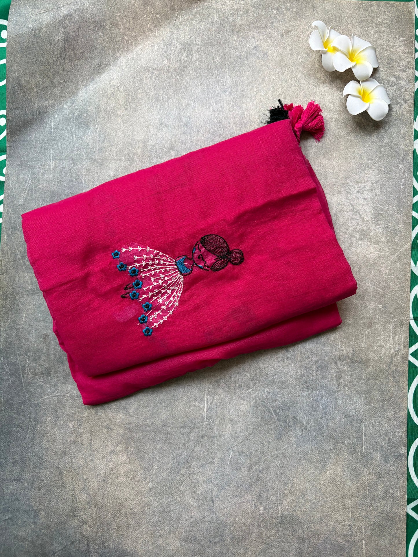 Pink colour mul mul cotton