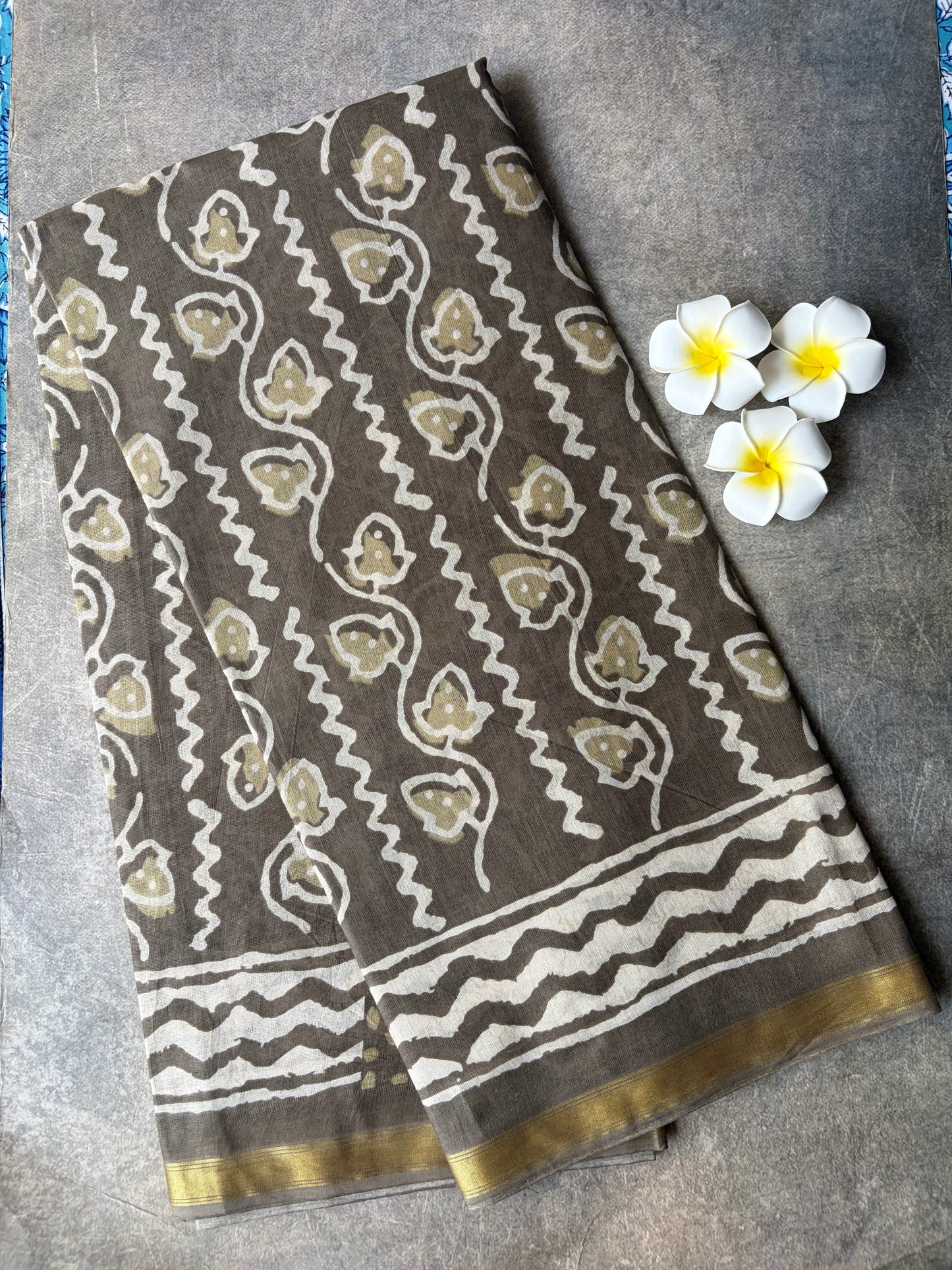 Daily Wear Soft Cotton Saree Cement Colour Under Budget | TLL229