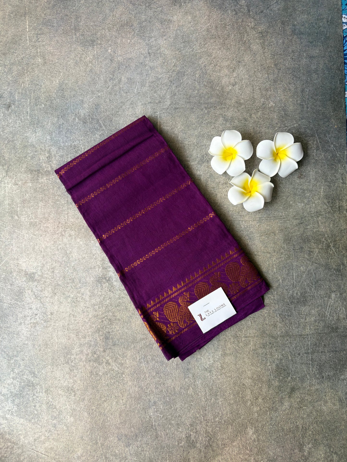 Purple Velthari Cotton Blouse Piece | TLL235
