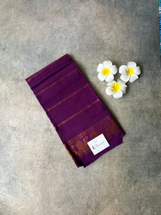 Purple Velthari Cotton Blouse Piece | TLL235