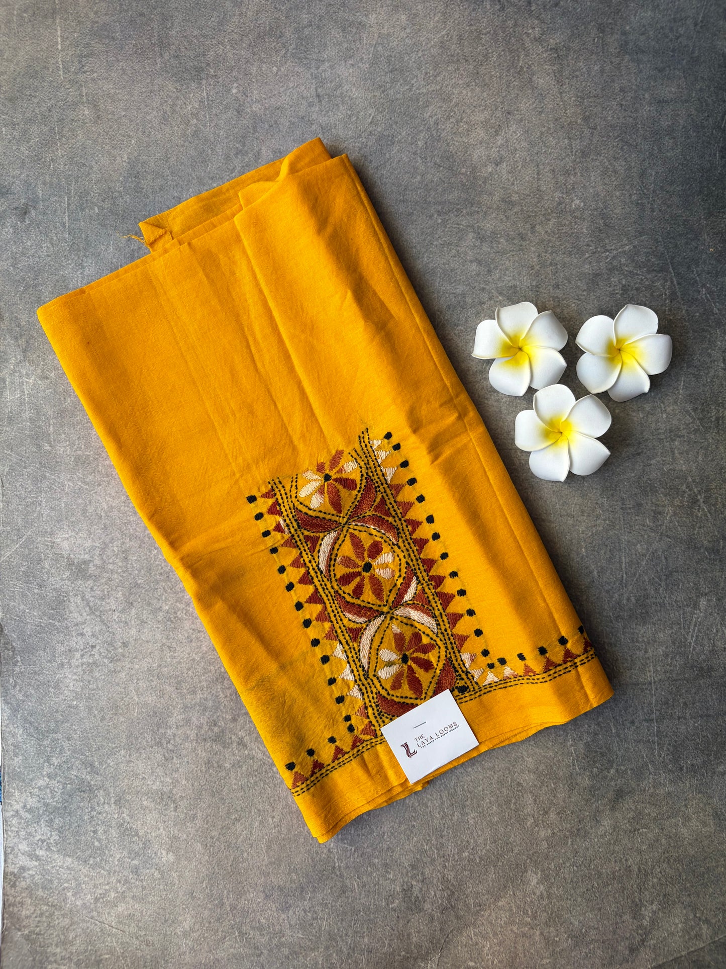 Yellow Sungudi Cotton Blouse Piece | TLL246