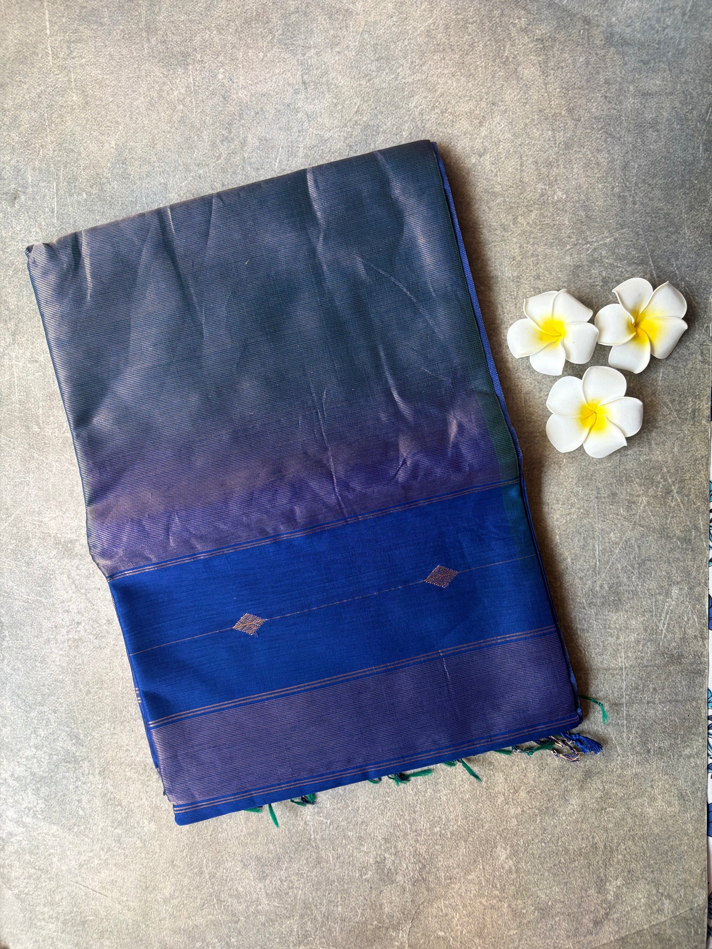 Pure silk Saree Royal Blue | TLL348