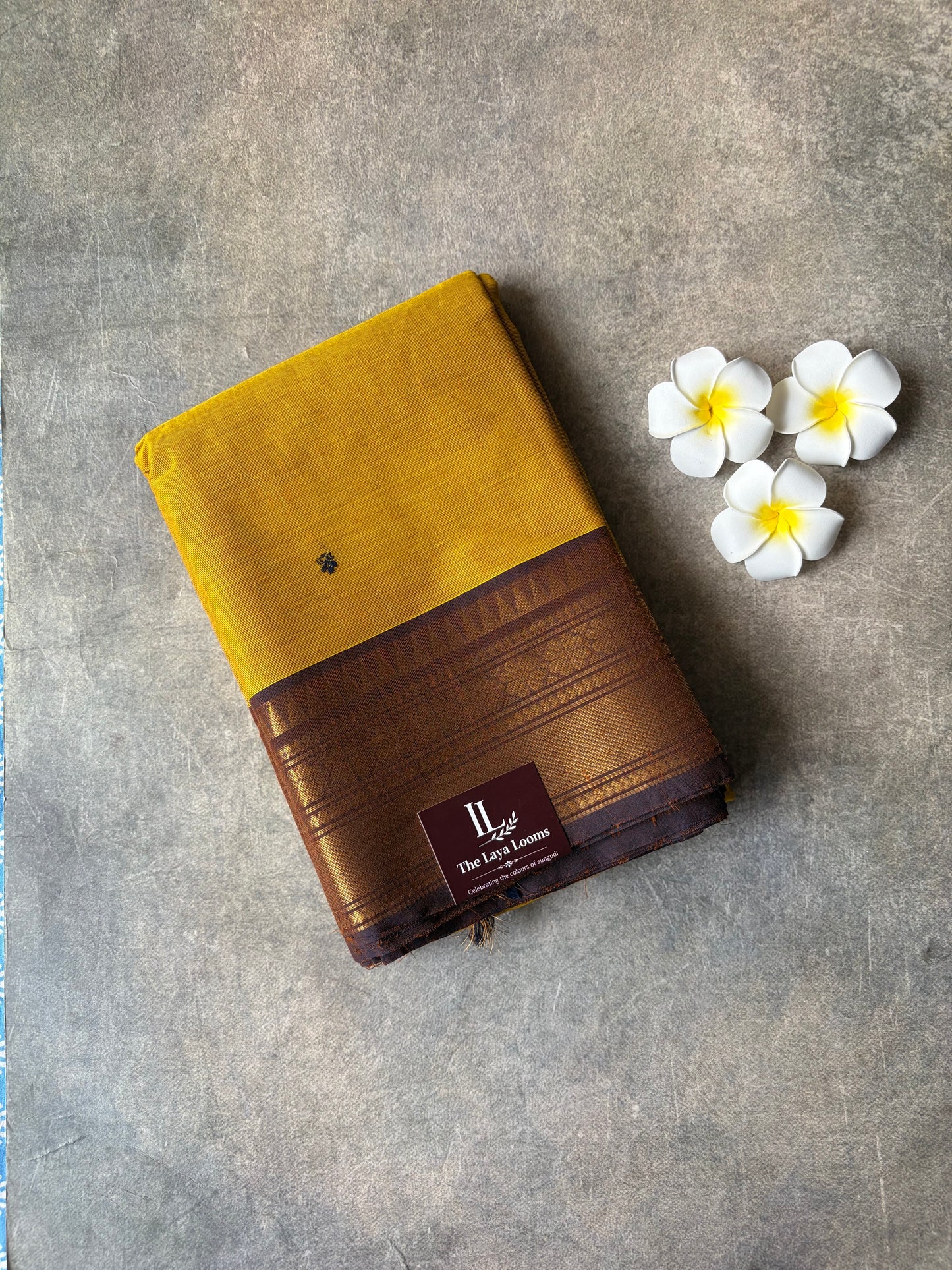 Kanchi Cotton Saree Yellow | TLL659