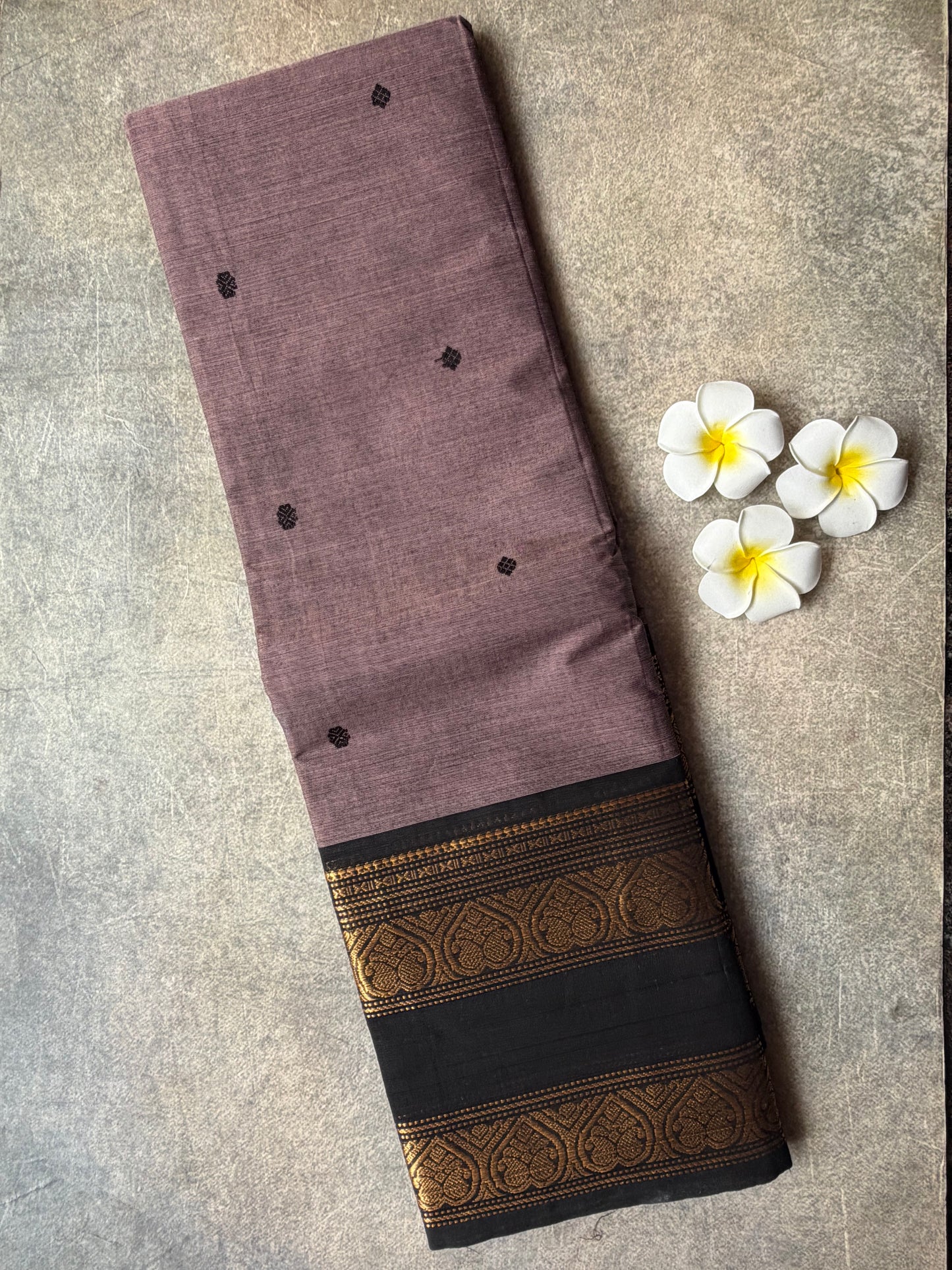 Kanchi Cotton Saree Mauve | TLL705
