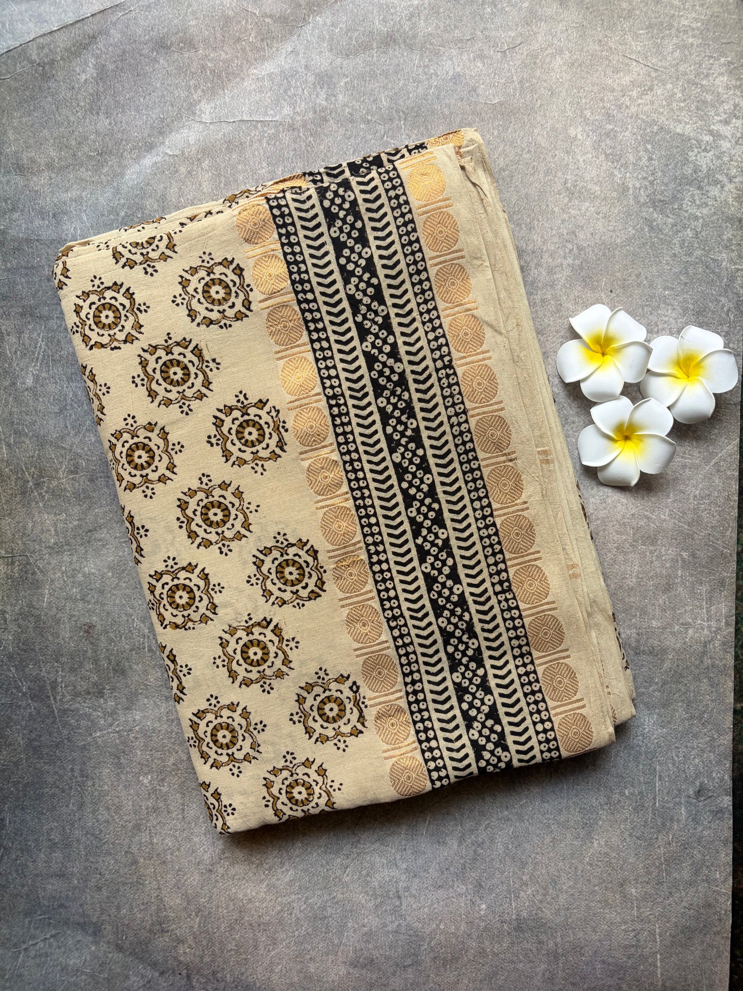 Handloom Cotton Saree White | TLL388
