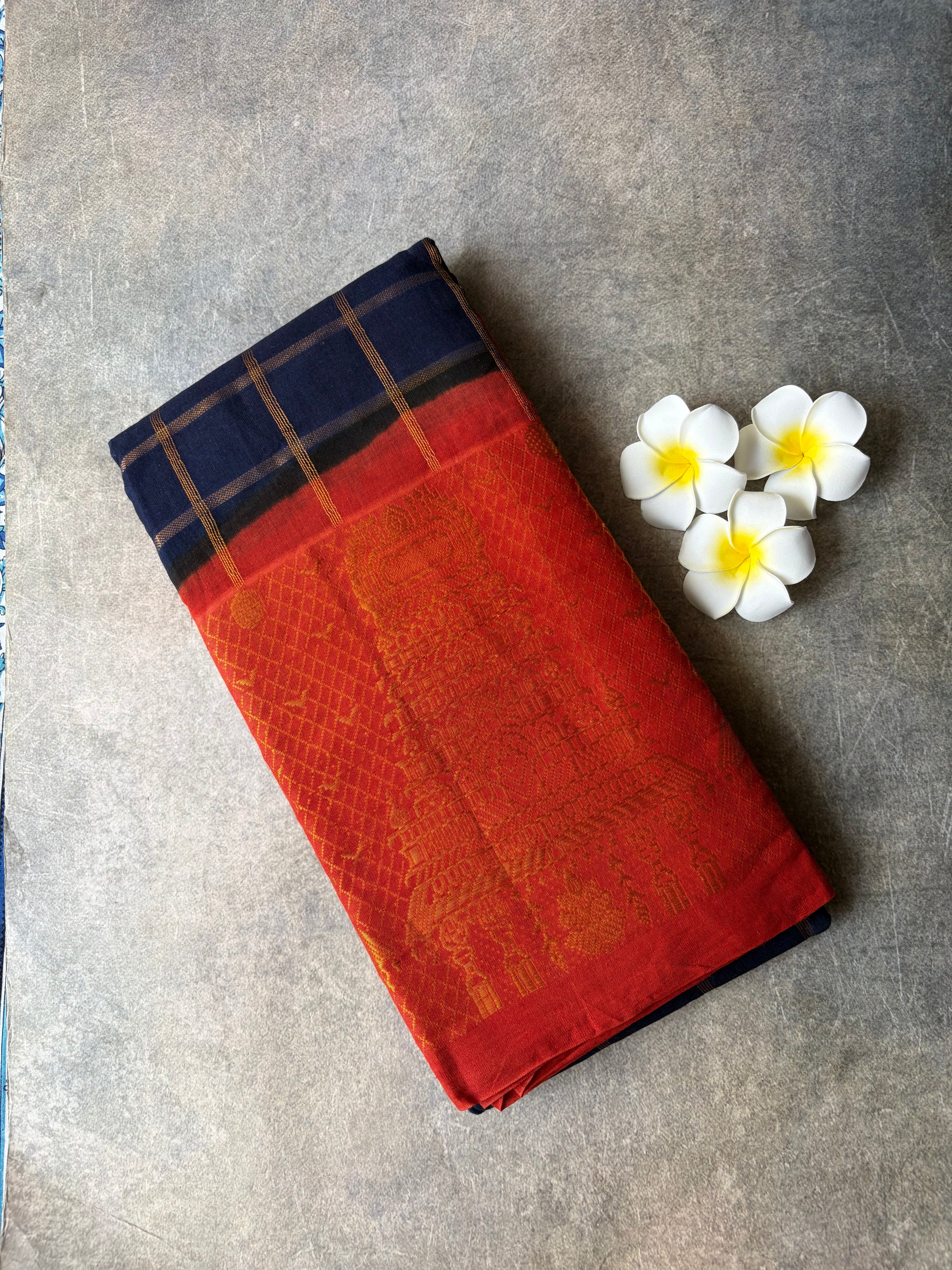 Big Border Sungudi  Cotton Sarees with Blouse
