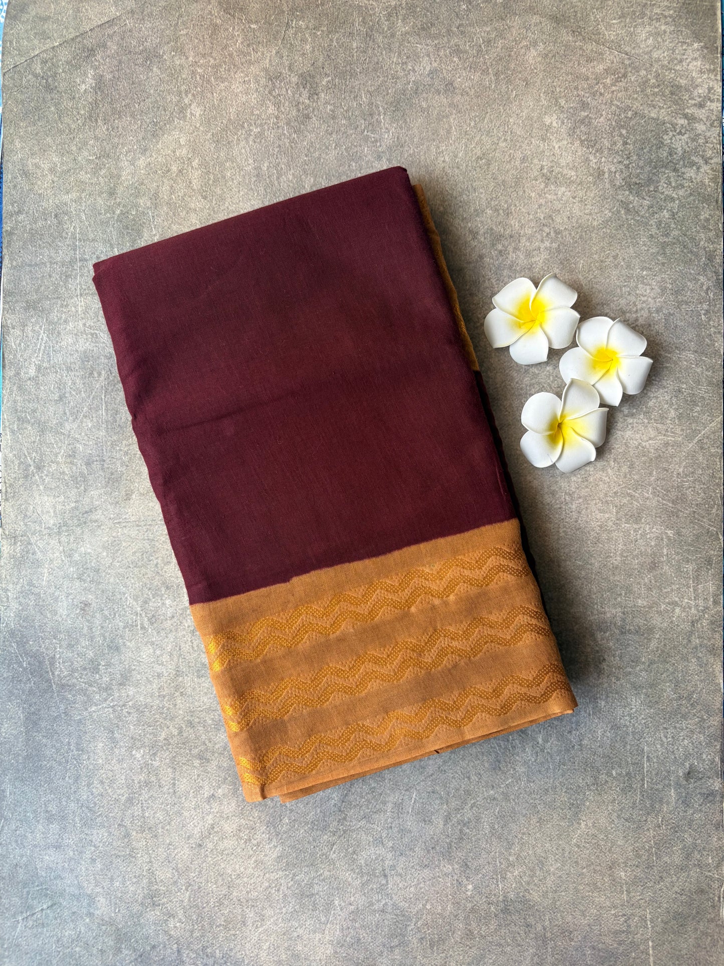Plain Sungudi Cotton Saree Maroon | TLL301