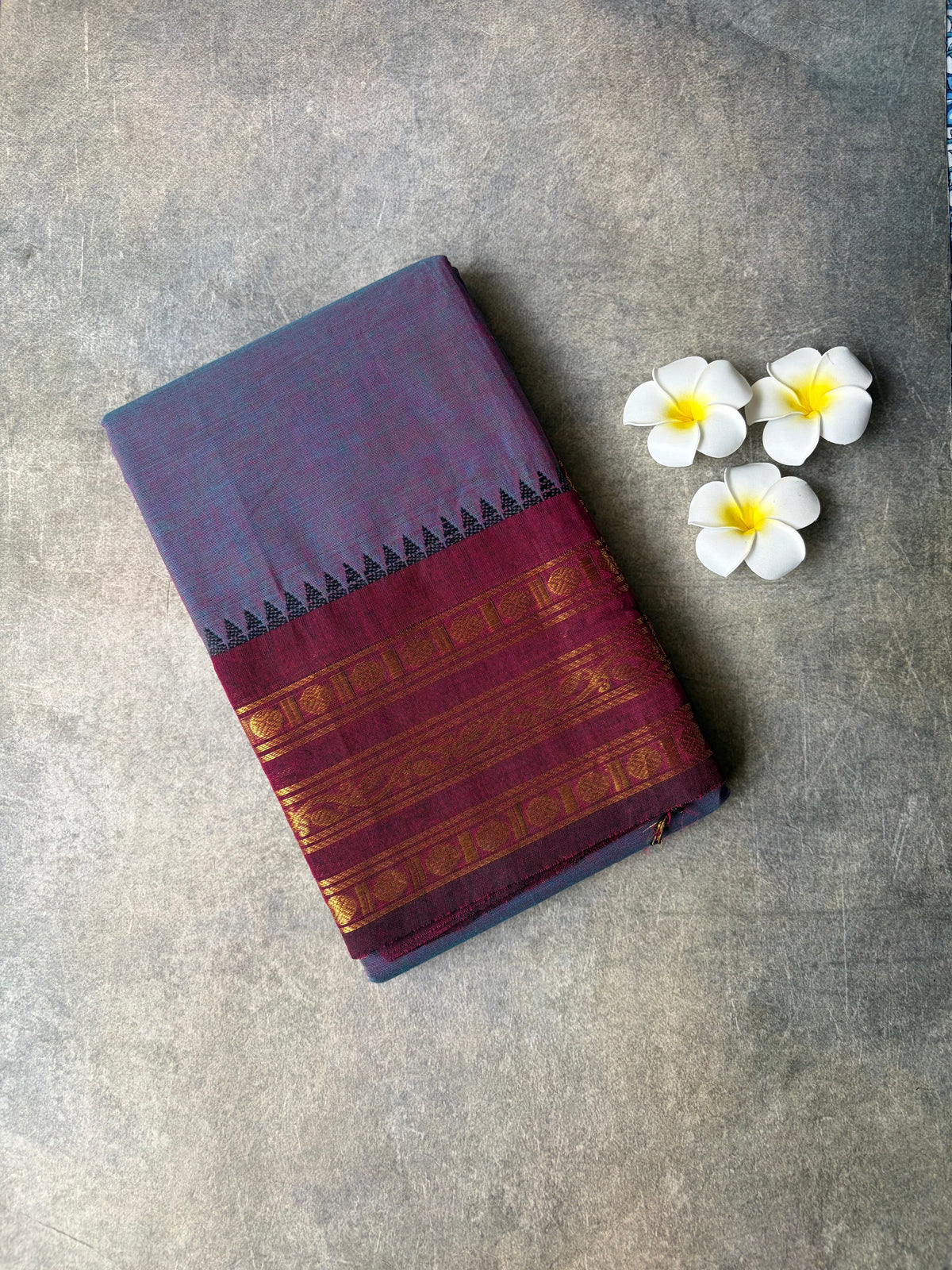 Kanchi Cotton Saree Lavender-Purple | TLL693