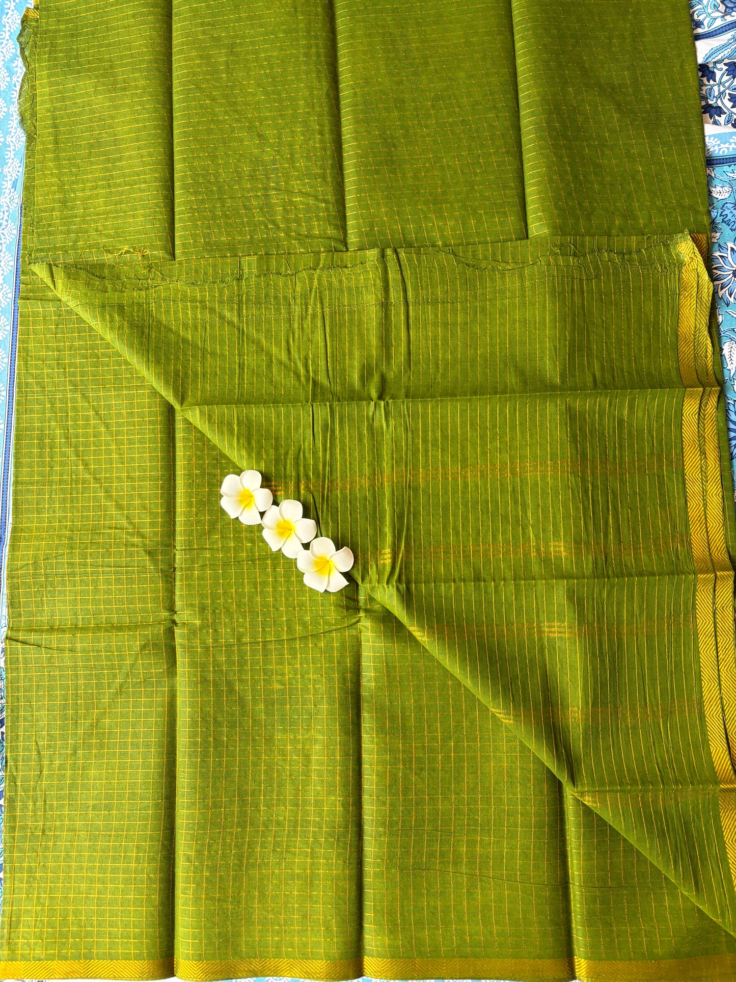 Checked Sungudi Sarees Simple Border
