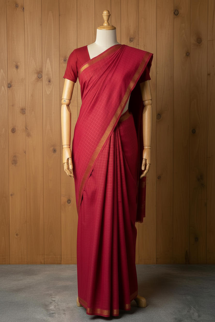 Checked Sungudi sarees
