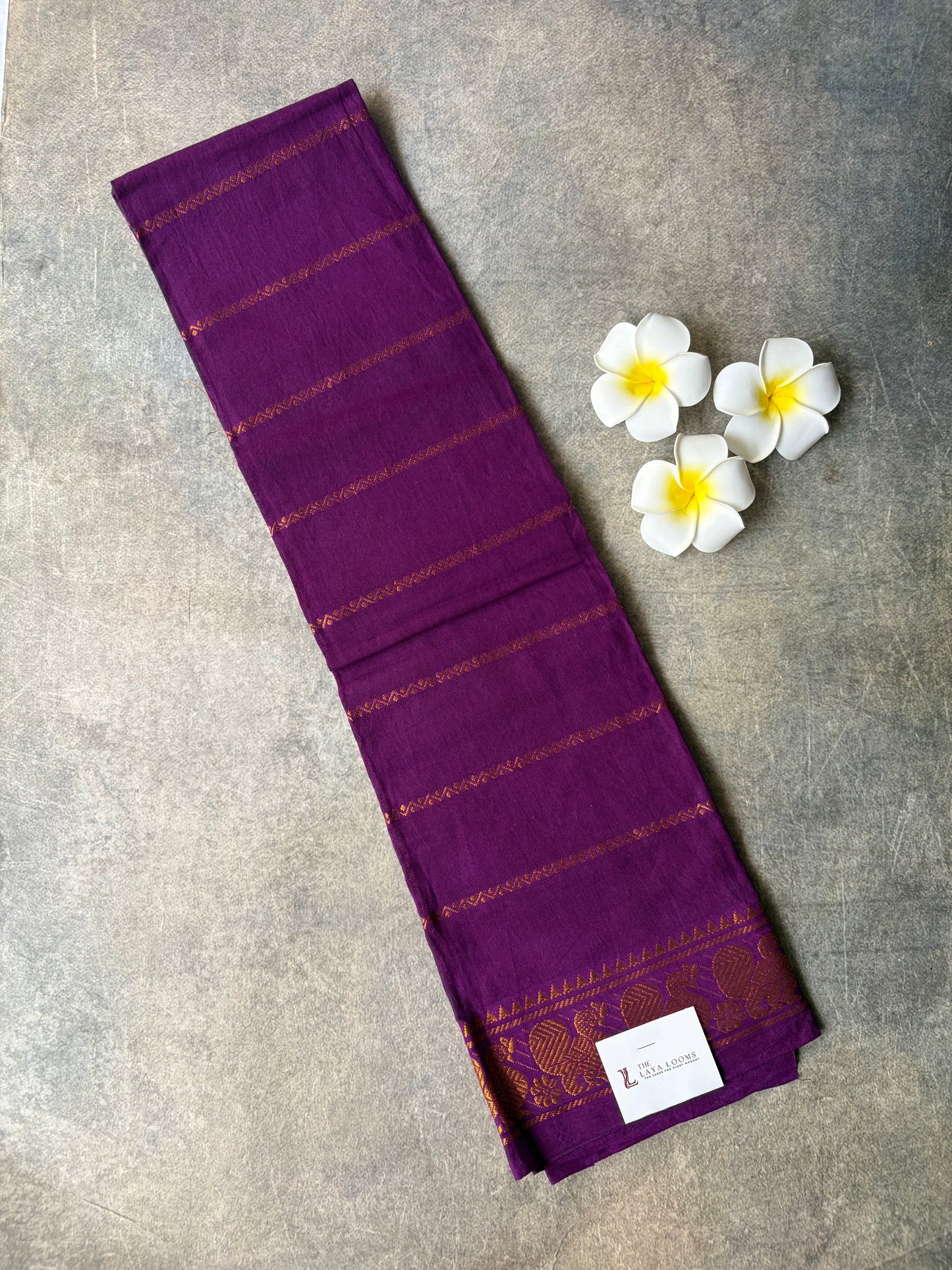 Purple Velthari Cotton Blouse Piece | TLL235