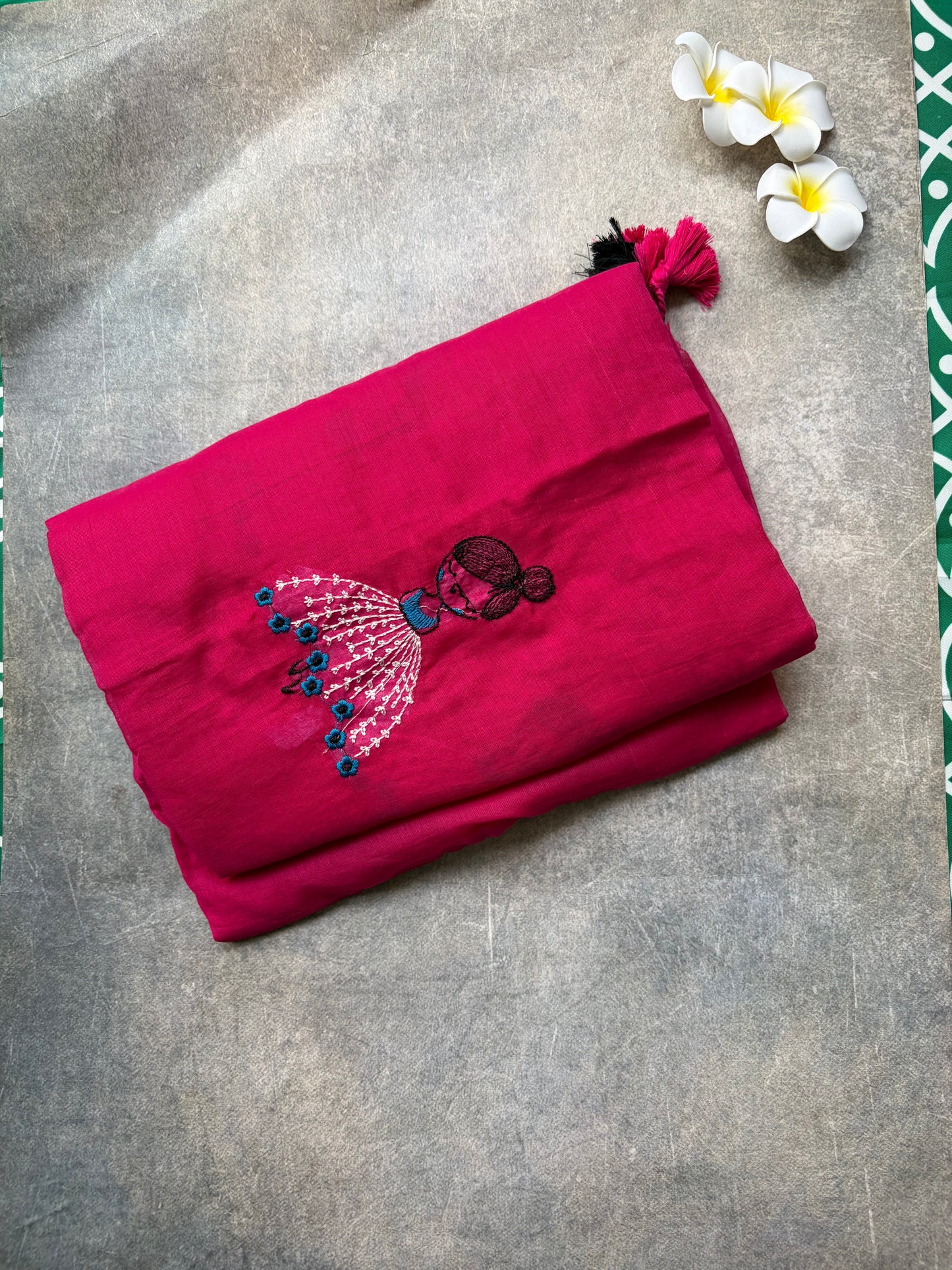 Pink colour mul mul cotton